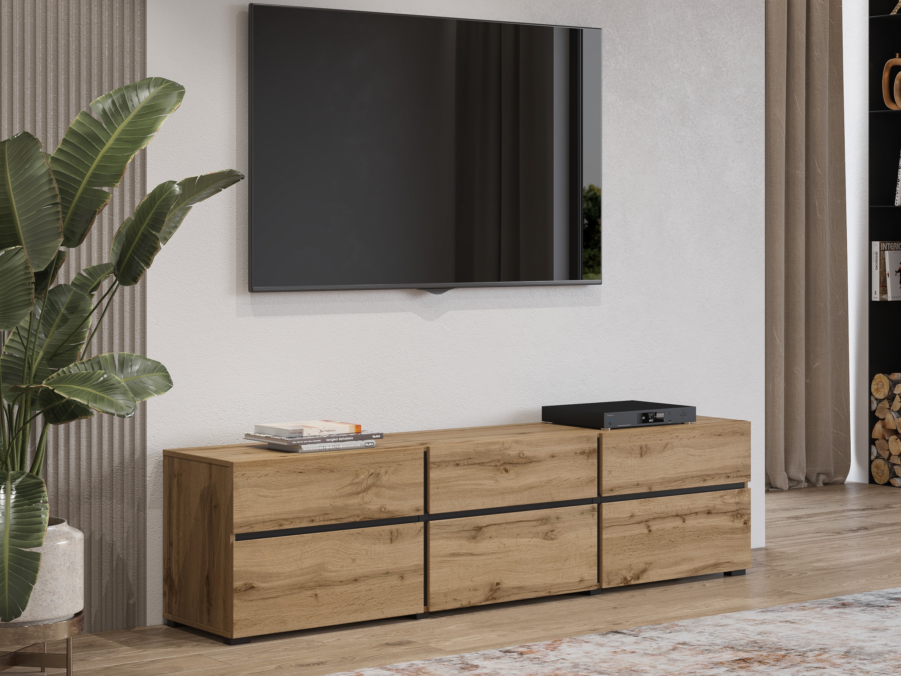 Mueble TV Alfere 102 (Roble wotan)