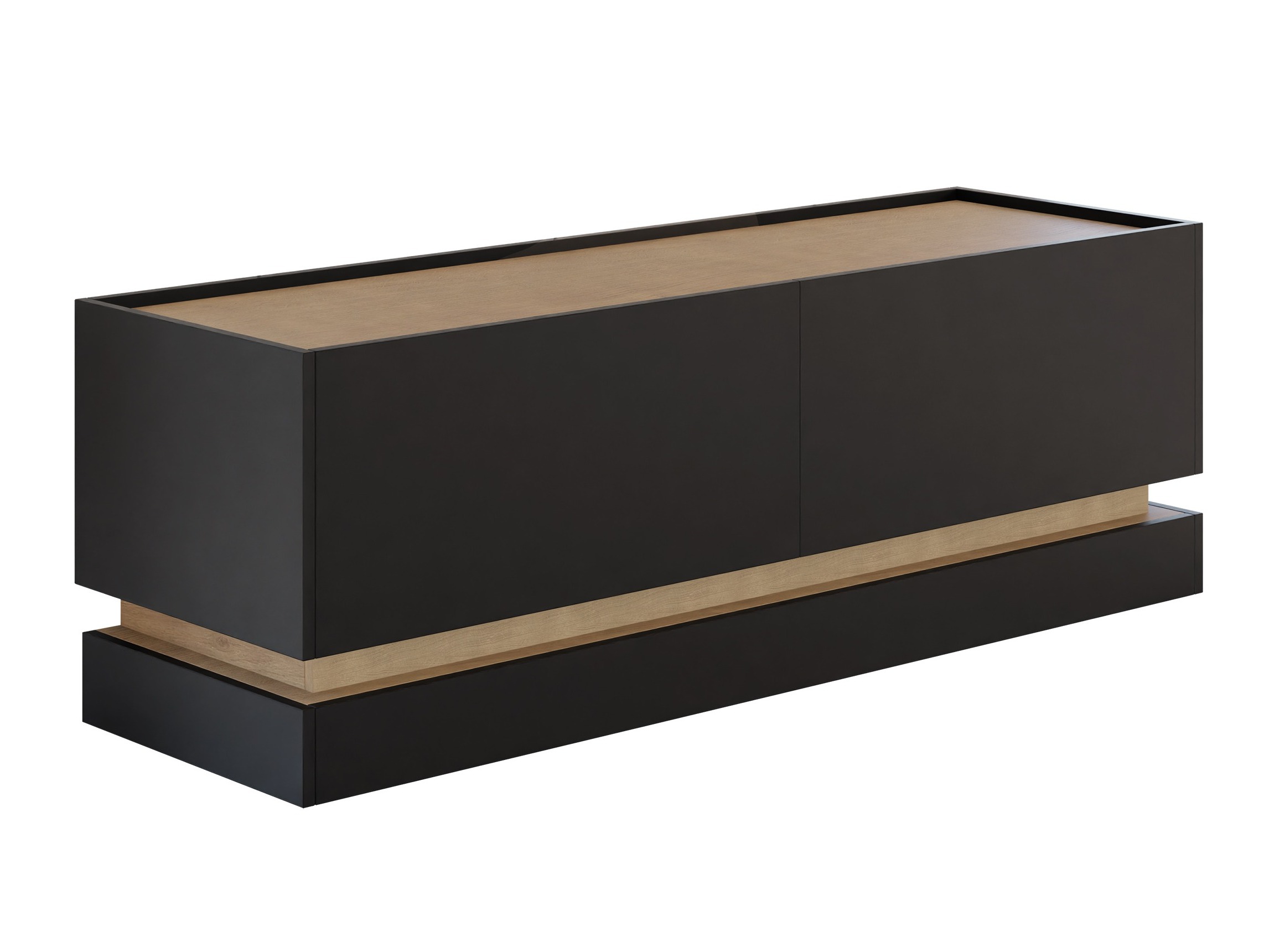 Mueble TV Comfivo Dalvenu 105 (Negro + Roble)