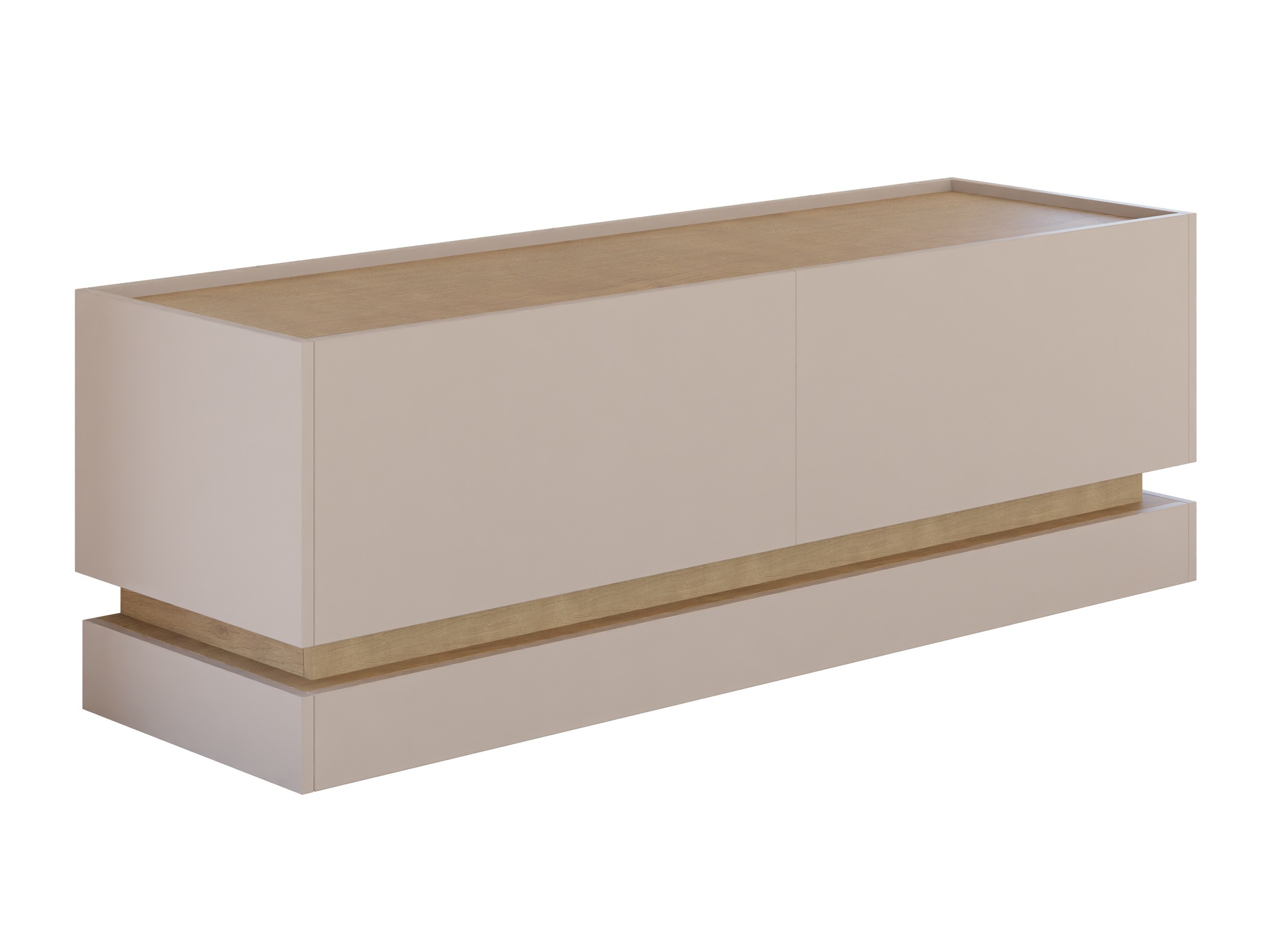 Mueble TV Comfivo Tilia I (De color marrón claro + Roble)