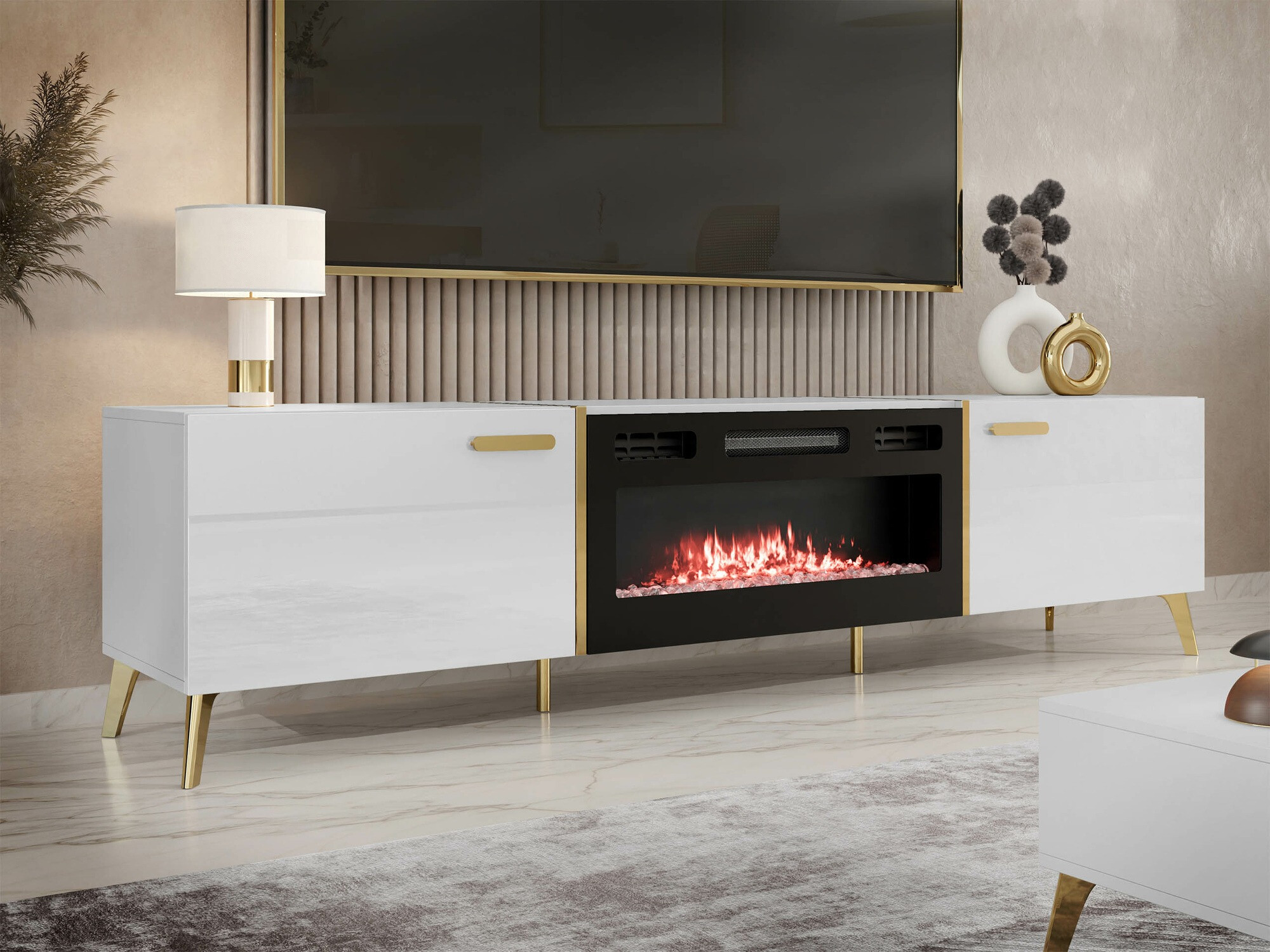 Mueble TV SP6496 con embalaje dañado