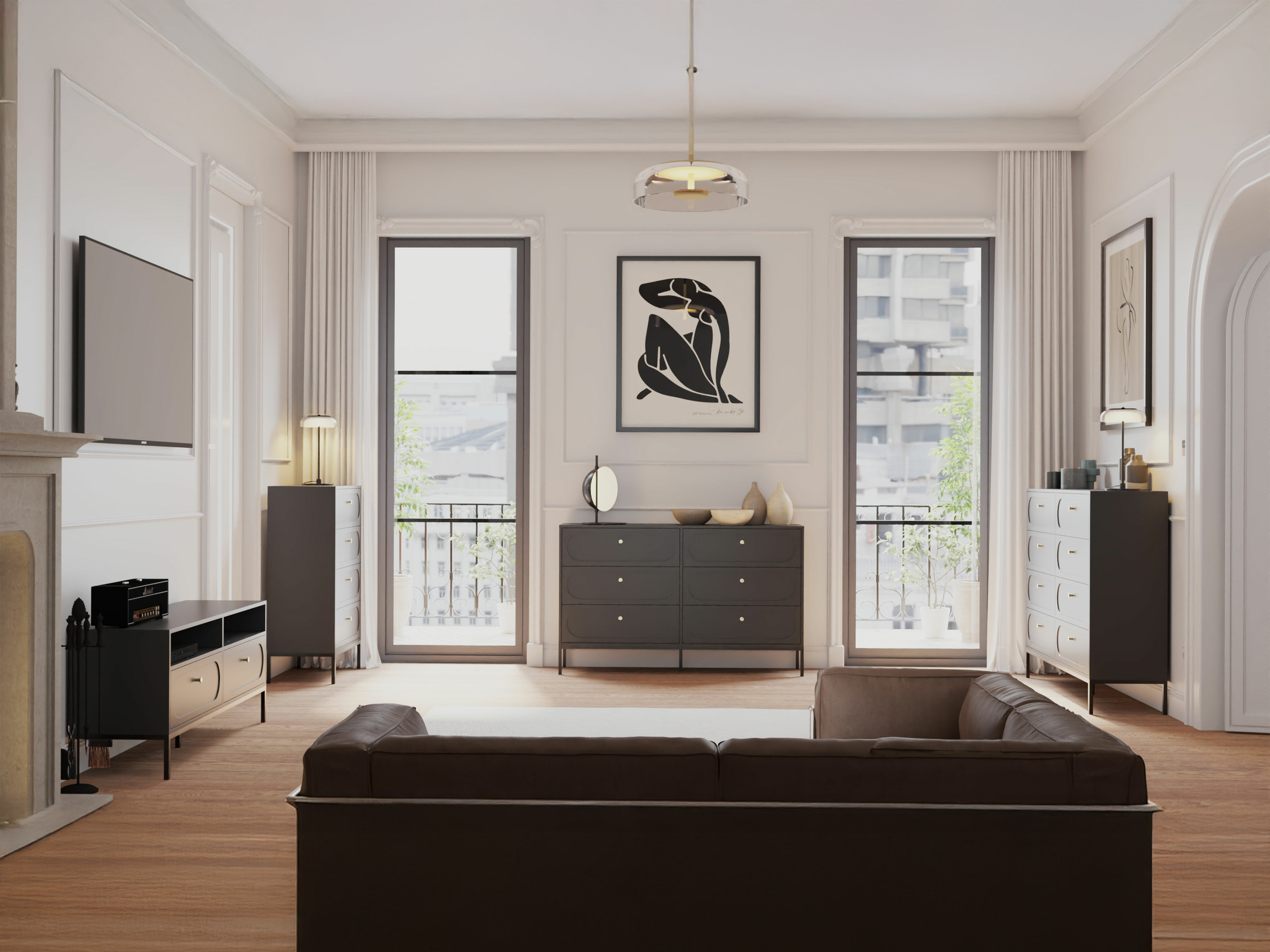 Cómoda Bristol 234 (Negro)