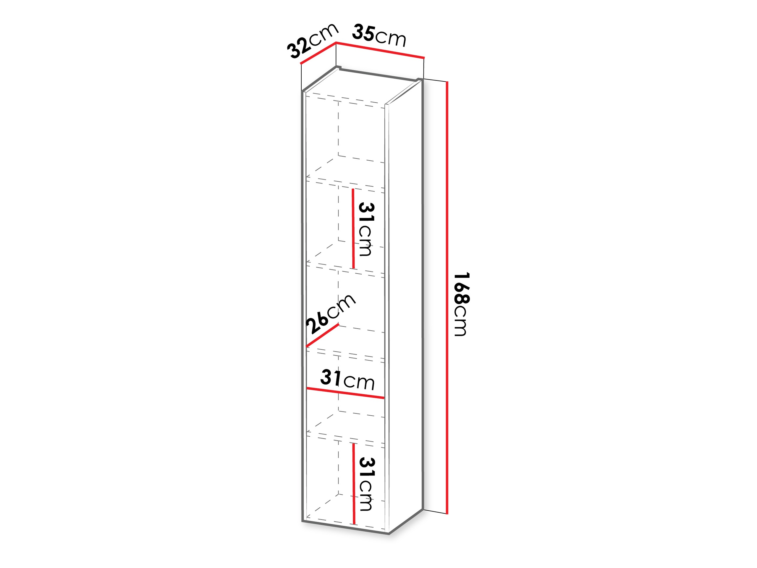 Estantería de pared Donos (Cachemira)