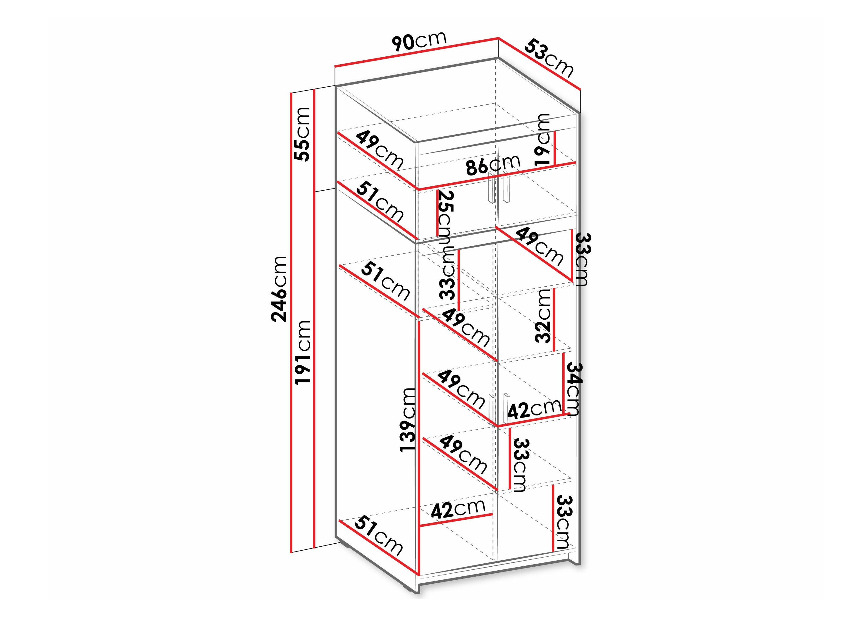 Armario Novduni 103 (Blanco)