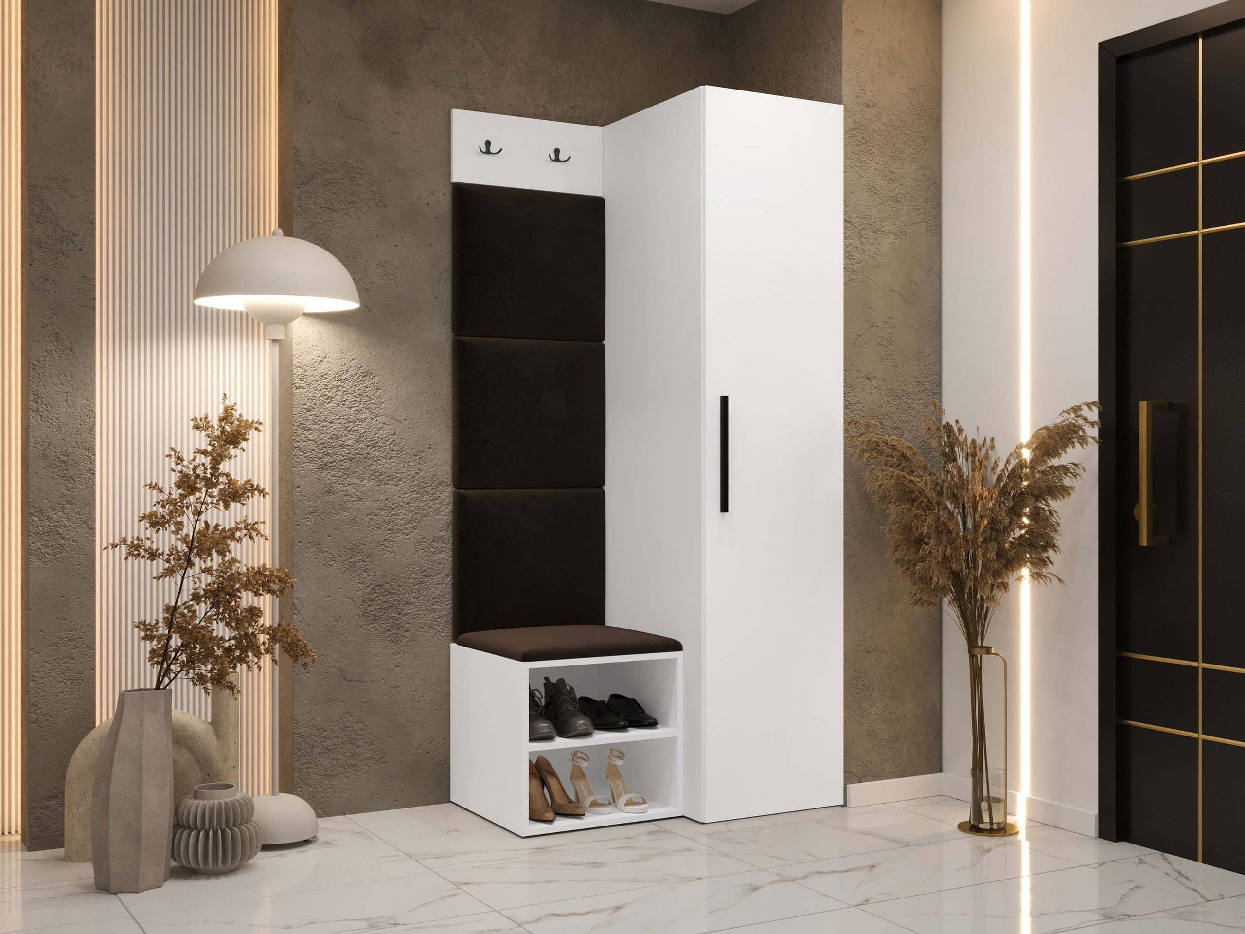 Conjunto para recibidor Hartford 524 (Blanco)