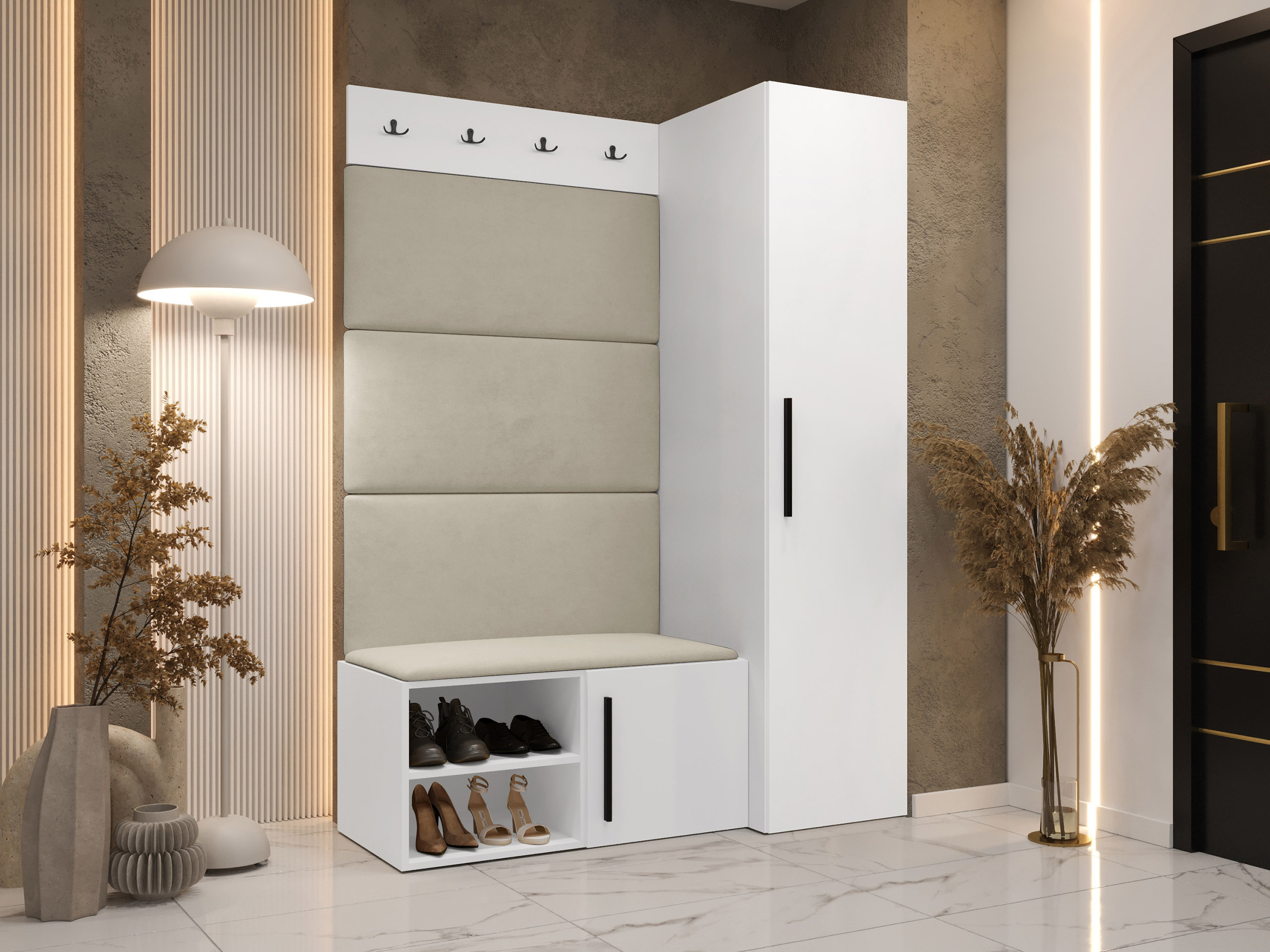 Conjunto para recibidor Hartford 525 (Blanco)