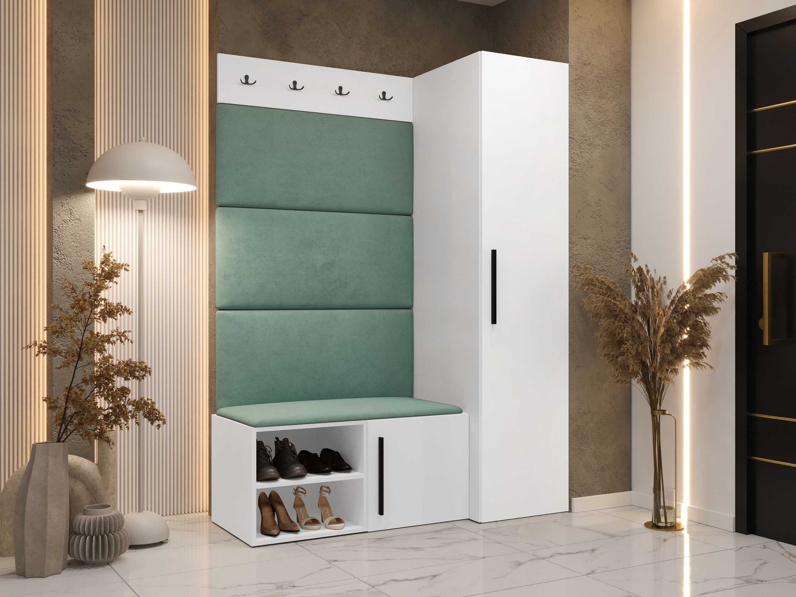 Conjunto para recibidor Hartford 525 (Blanco)