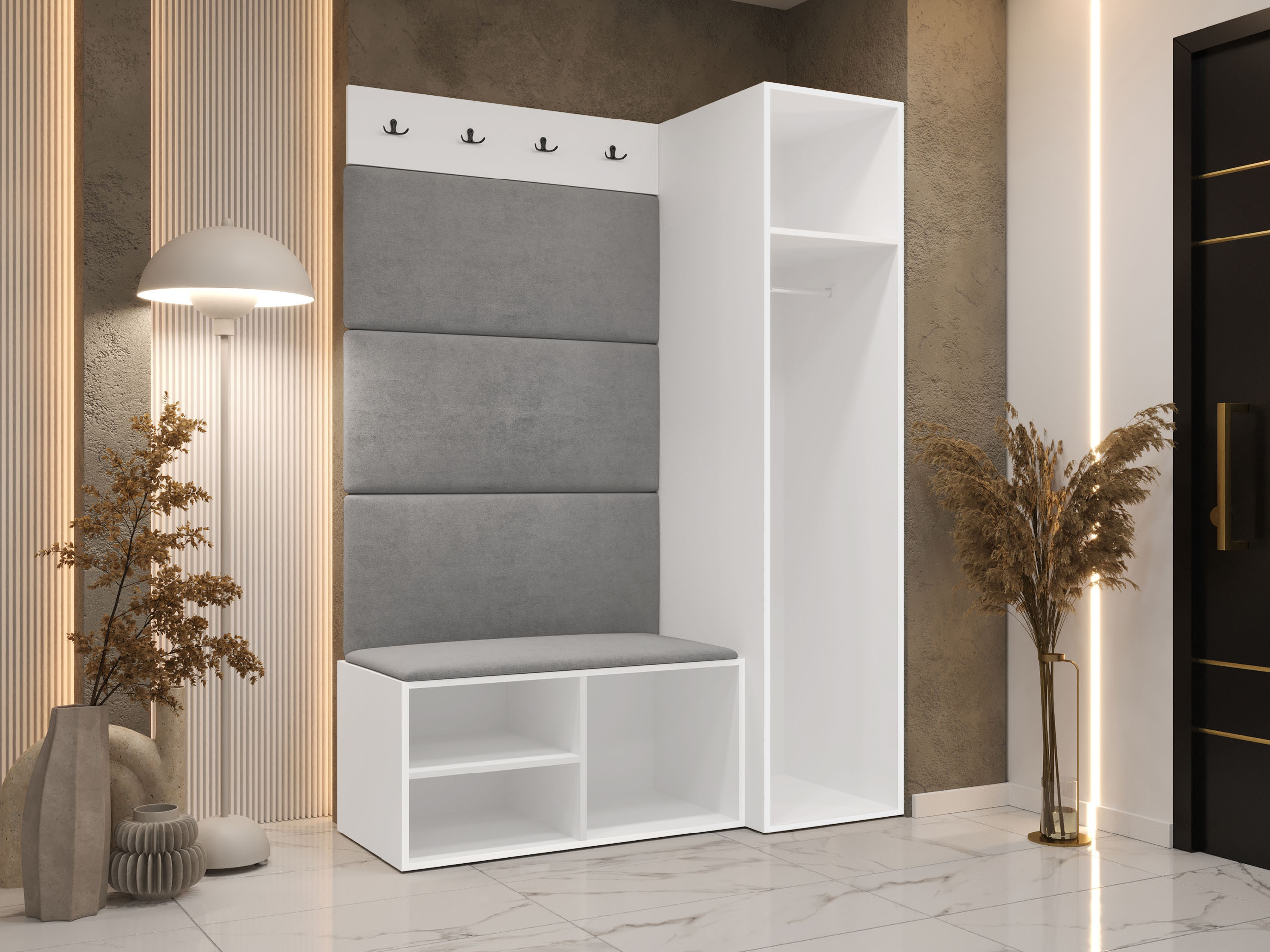 Conjunto para recibidor Hartford 525 (Blanco)