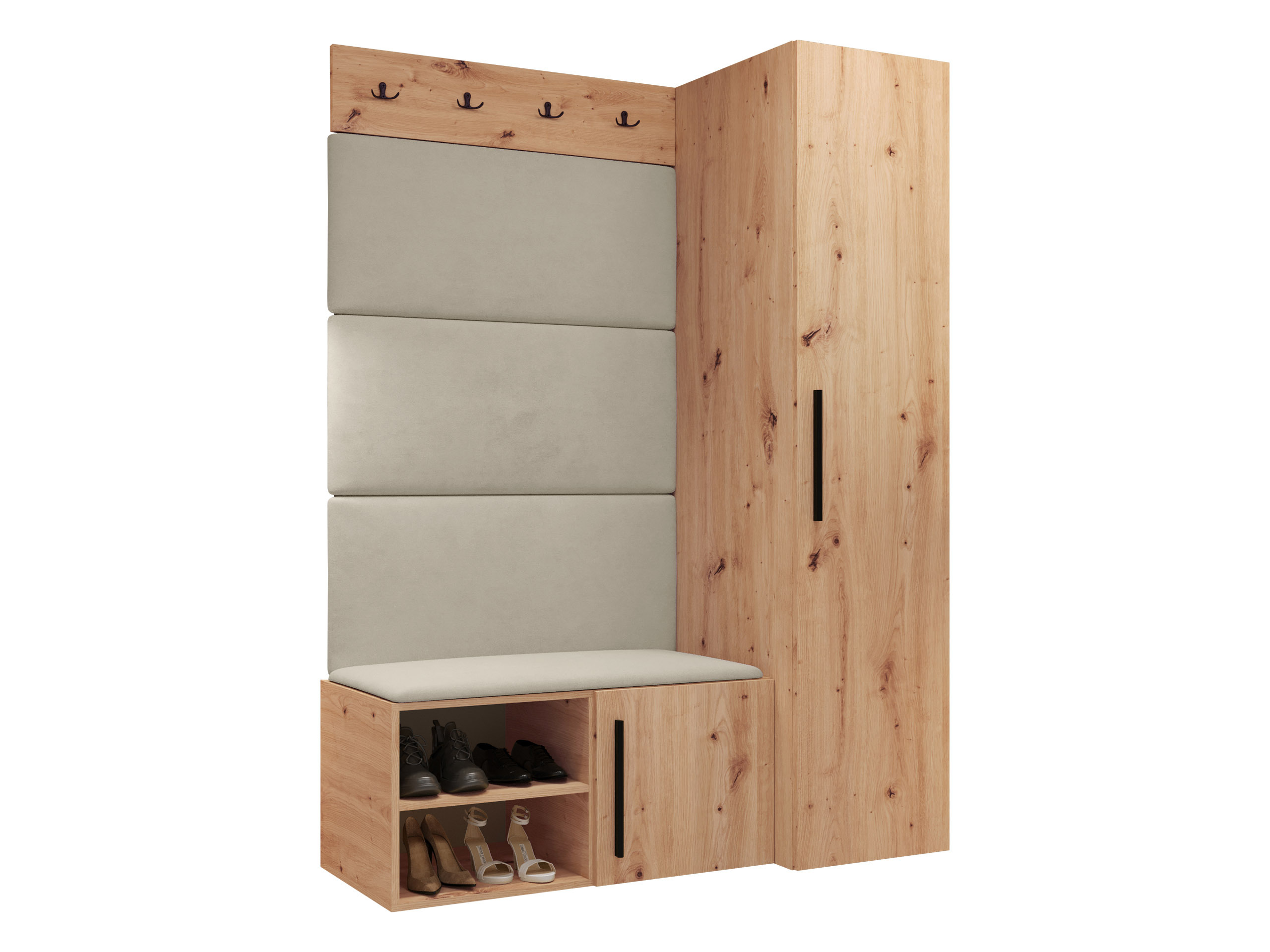 Conjunto para recibidor Hartford 525 (Roble Artisan)