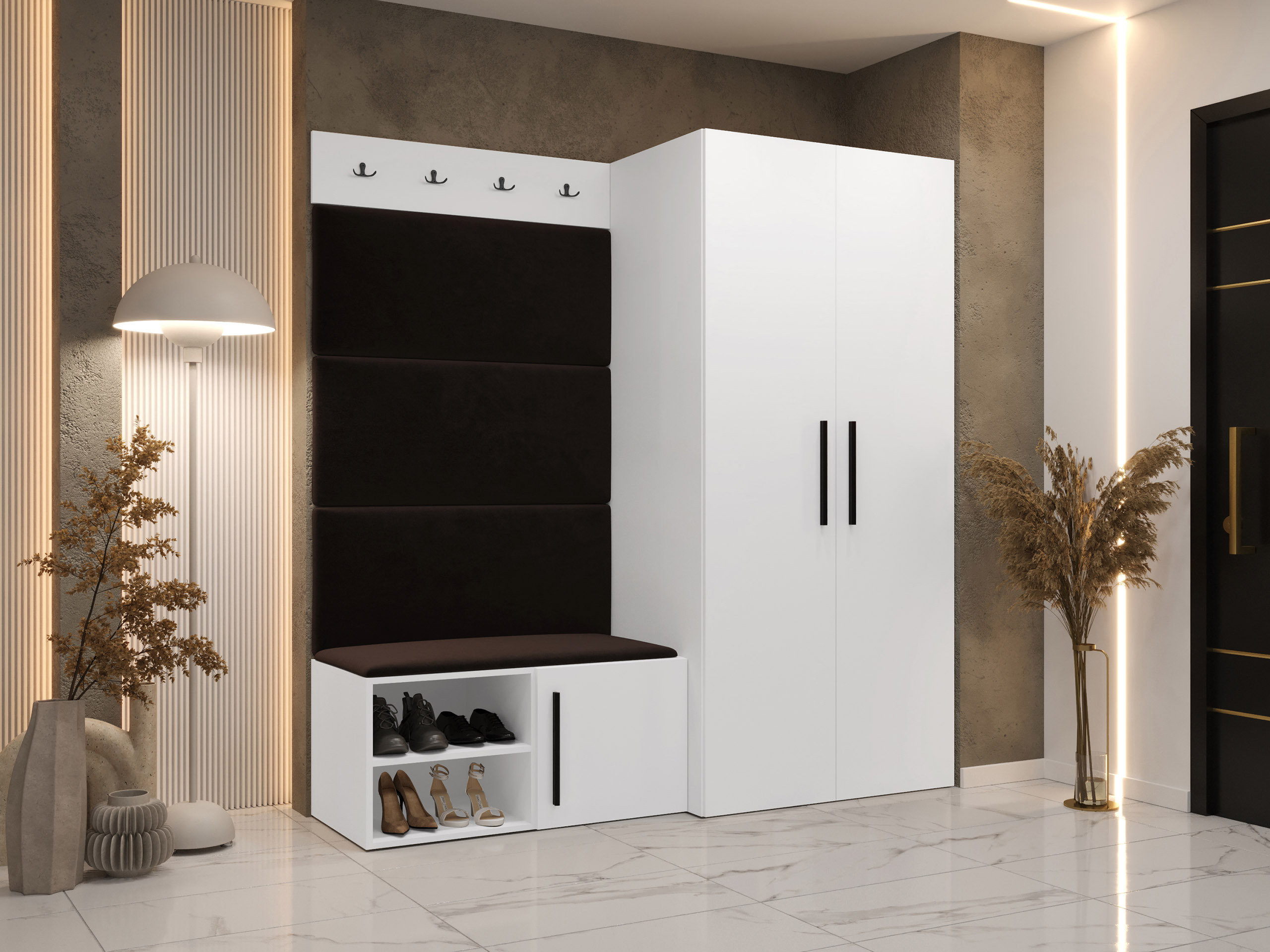 Conjunto para recibidor Hartford 526 (Blanco)