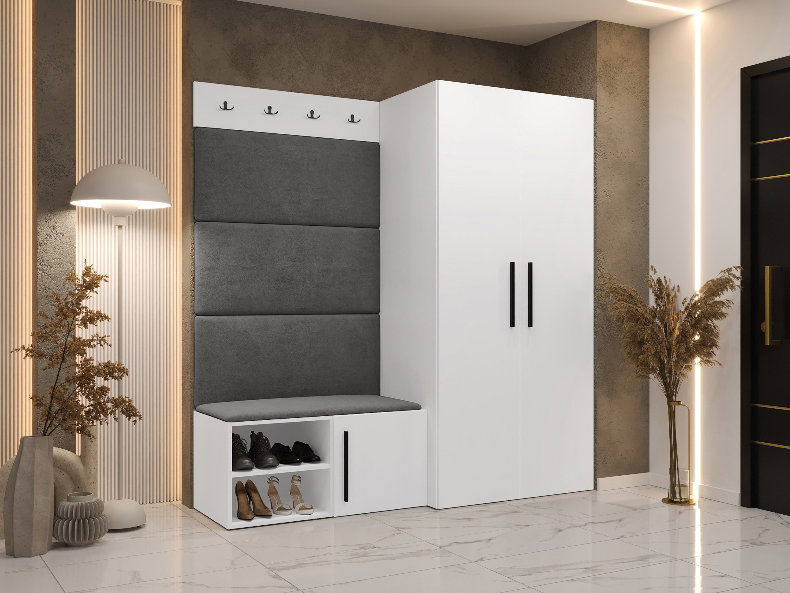 Conjunto para recibidor Hartford 526 (Blanco)