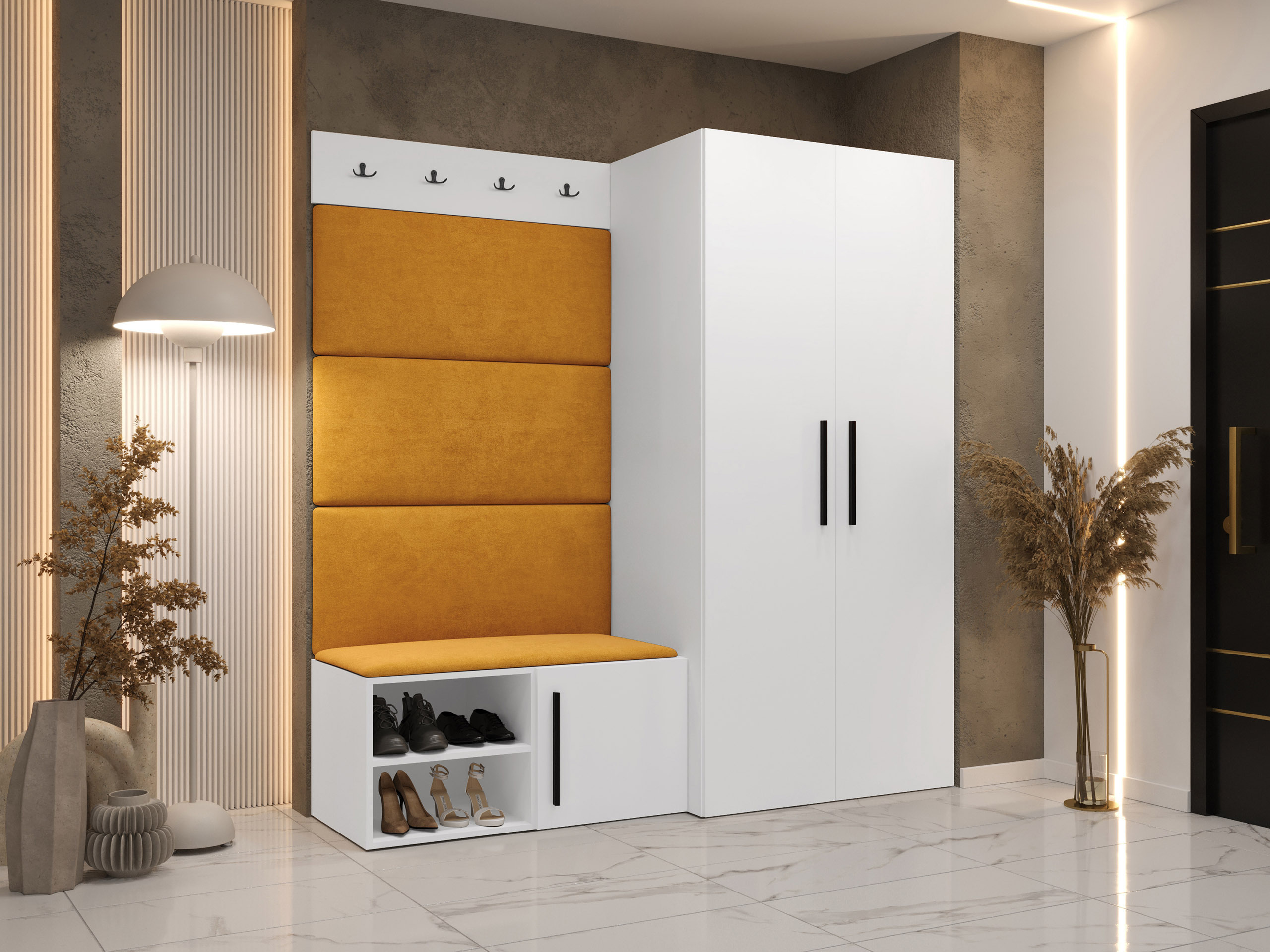 Conjunto para recibidor Hartford 526 (Blanco)