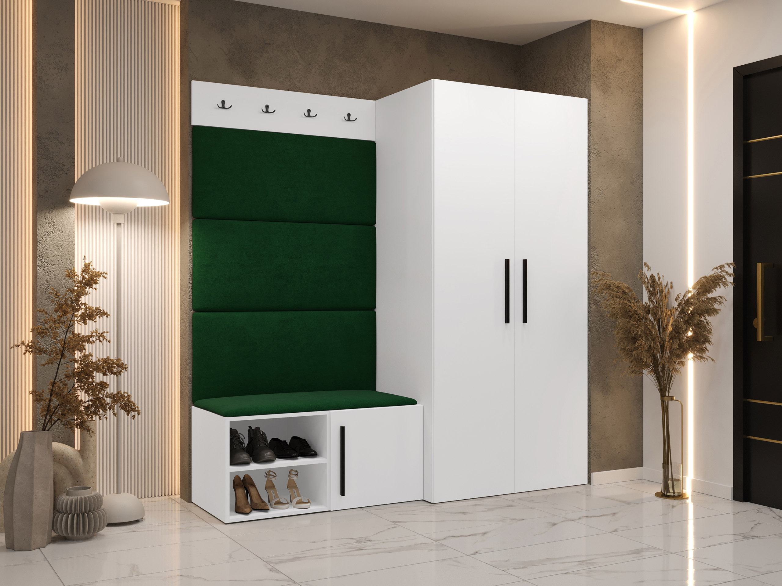 Conjunto para recibidor Hartford 526 (Blanco)