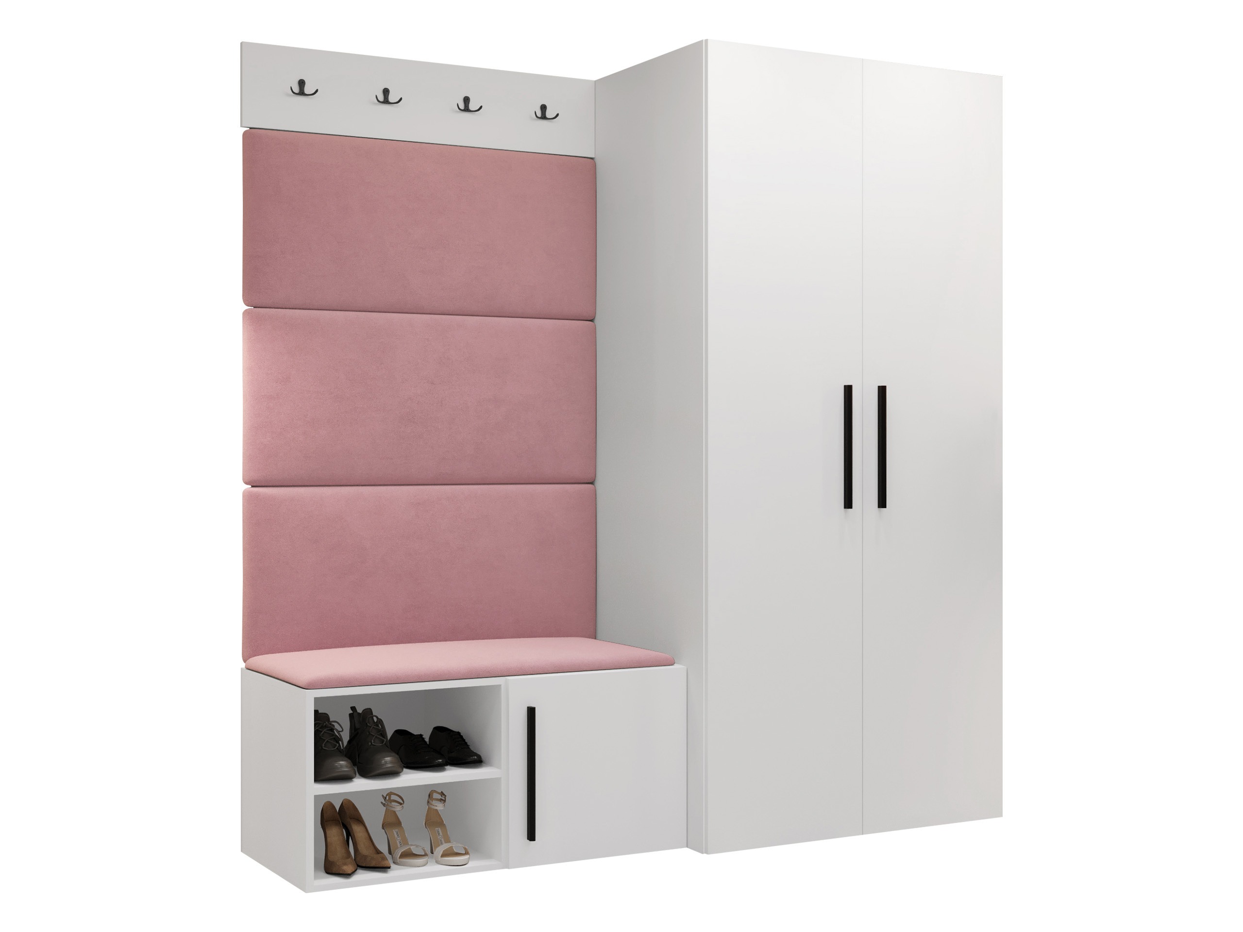 Conjunto para recibidor Nitos I (Blanco)