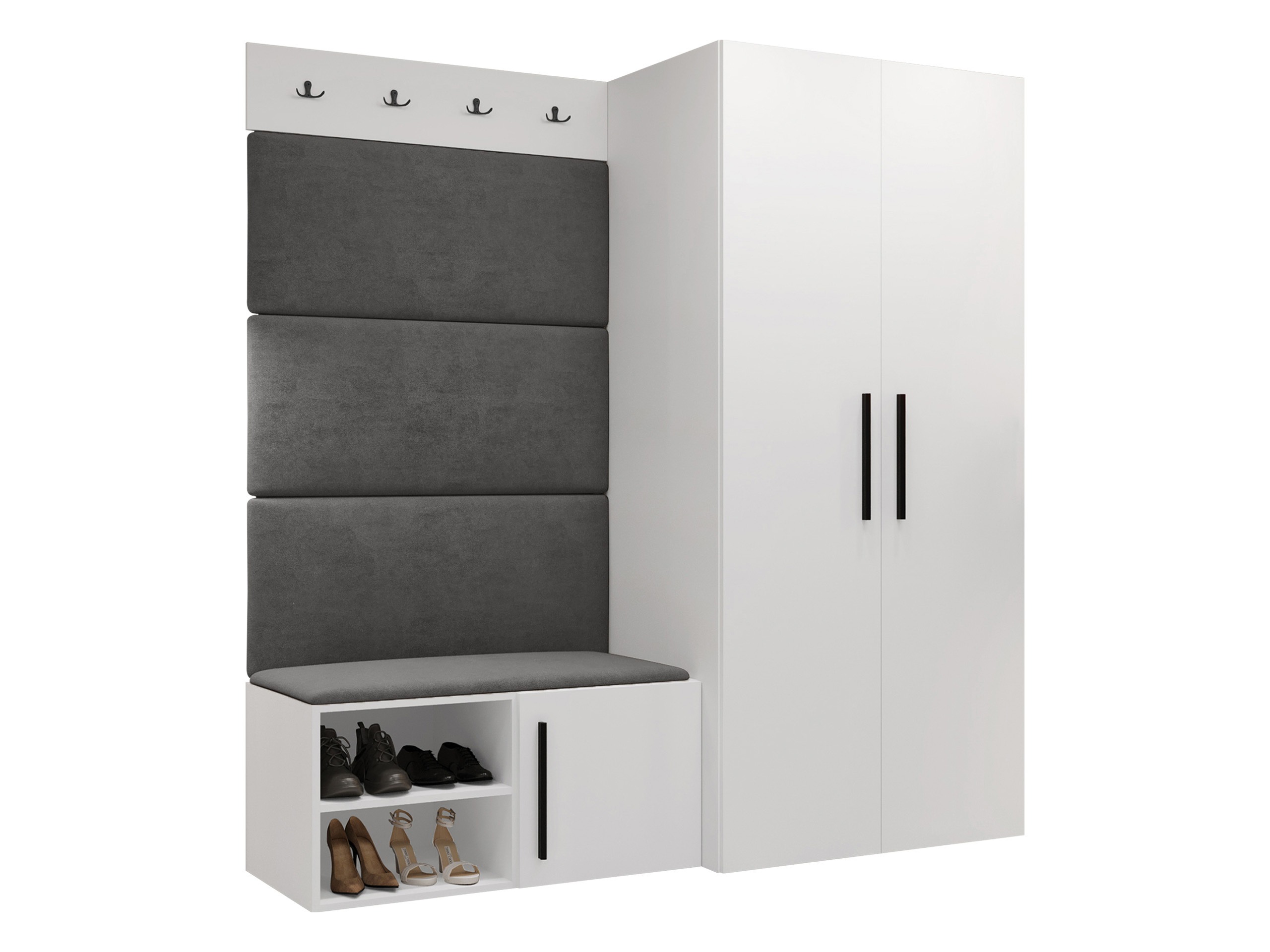 Conjunto para recibidor Nitos I (Blanco)