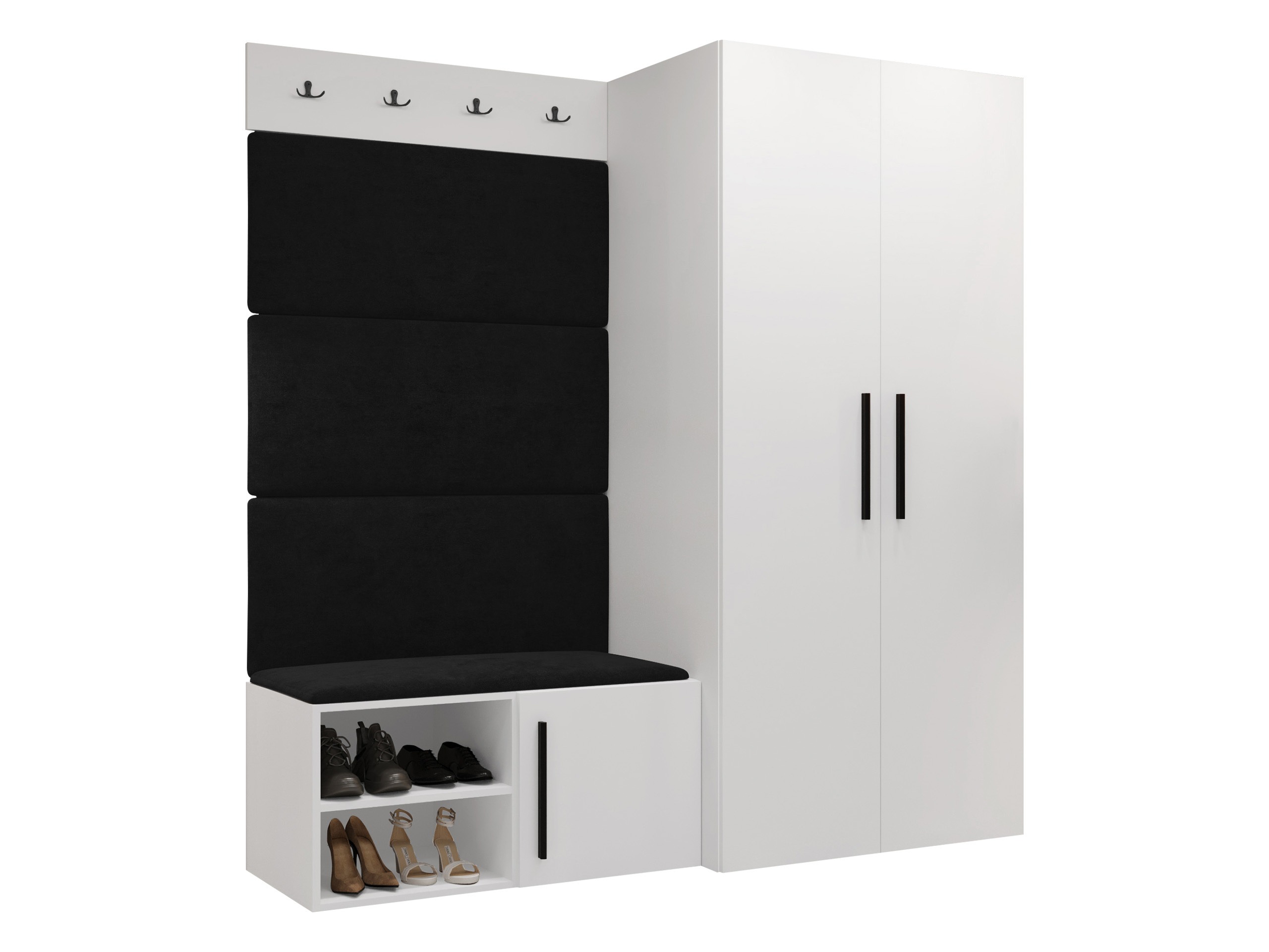 Conjunto para recibidor Nitos I (Blanco)