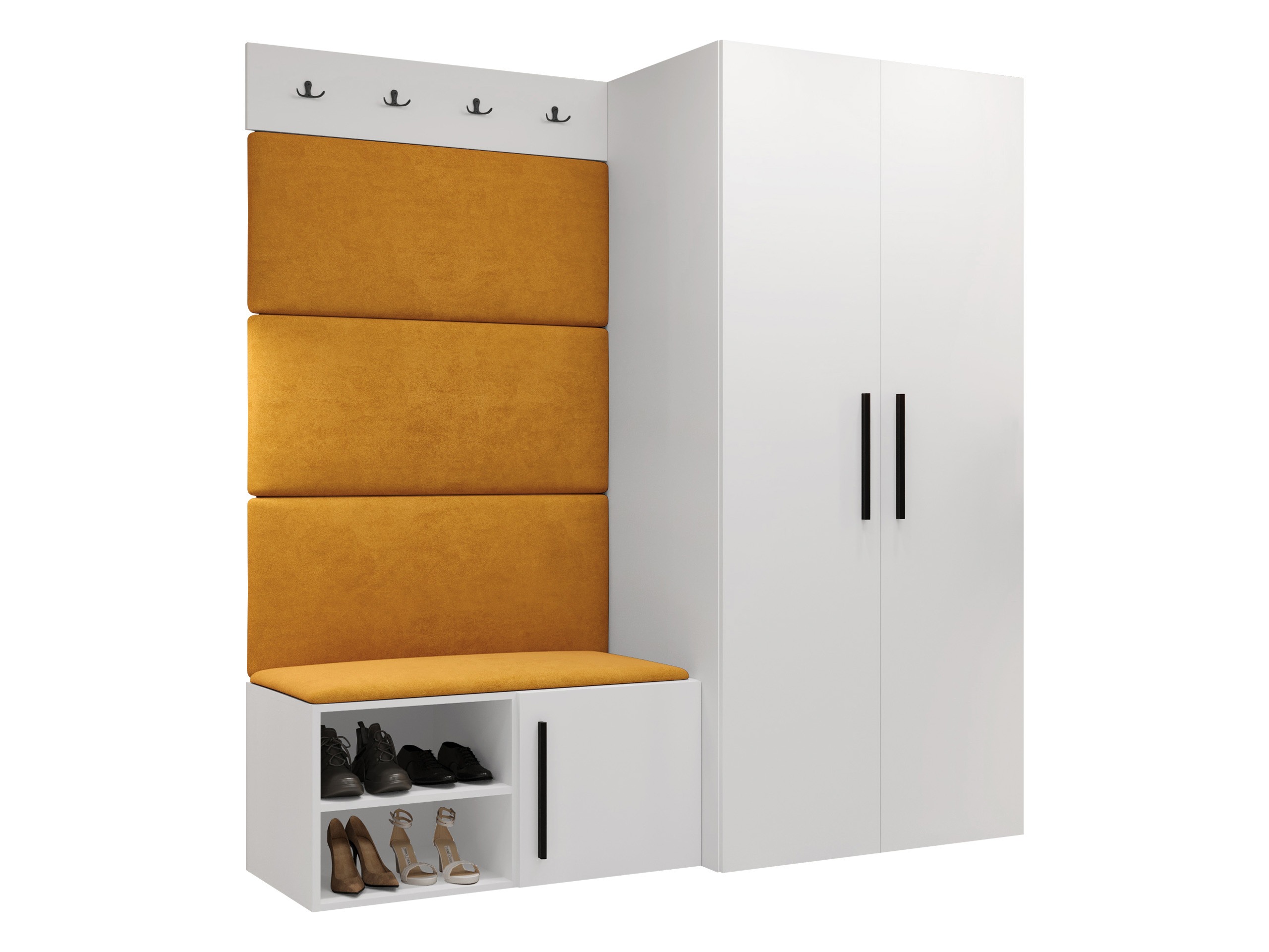 Conjunto para recibidor Nitos I (Blanco)