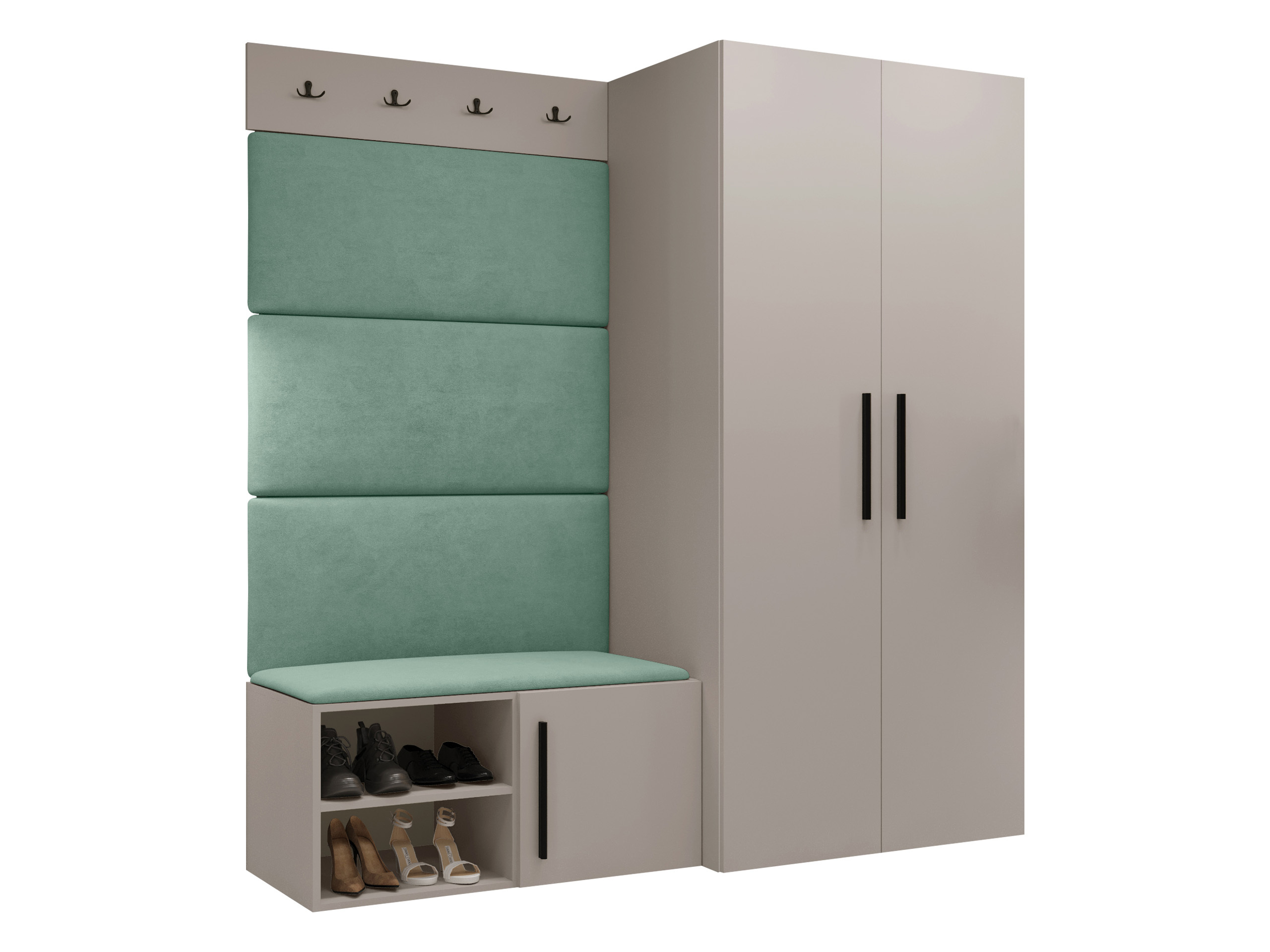 Conjunto para recibidor Nitos I (Cachemira)