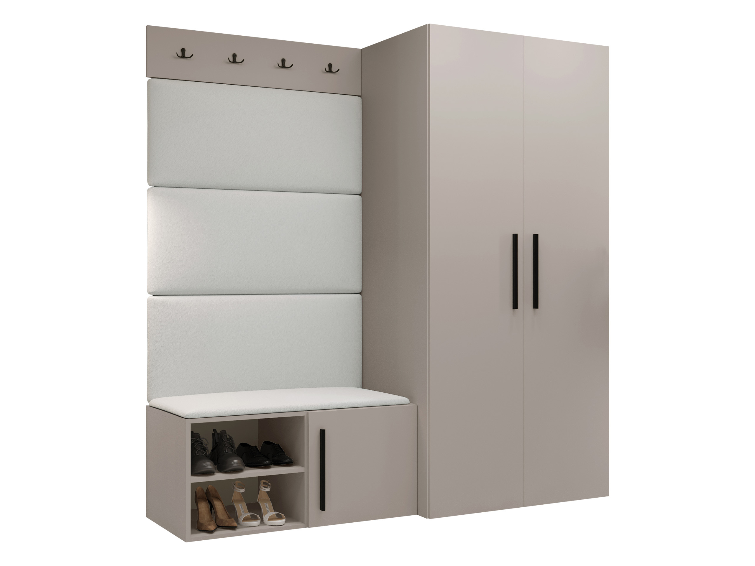 Conjunto para recibidor Nitos I (Cachemira)