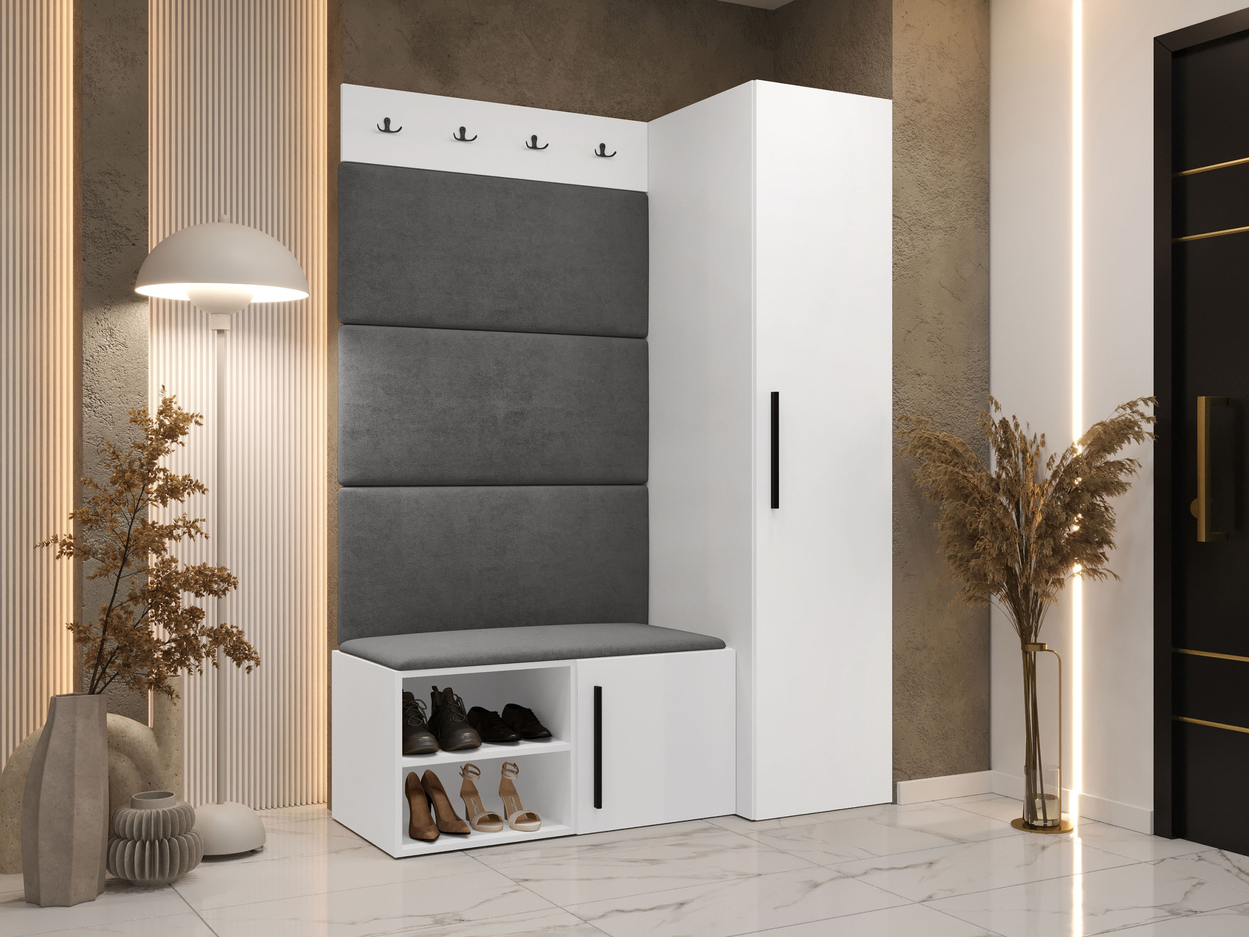 Conjunto para recibidor Nitos II (Blanco)