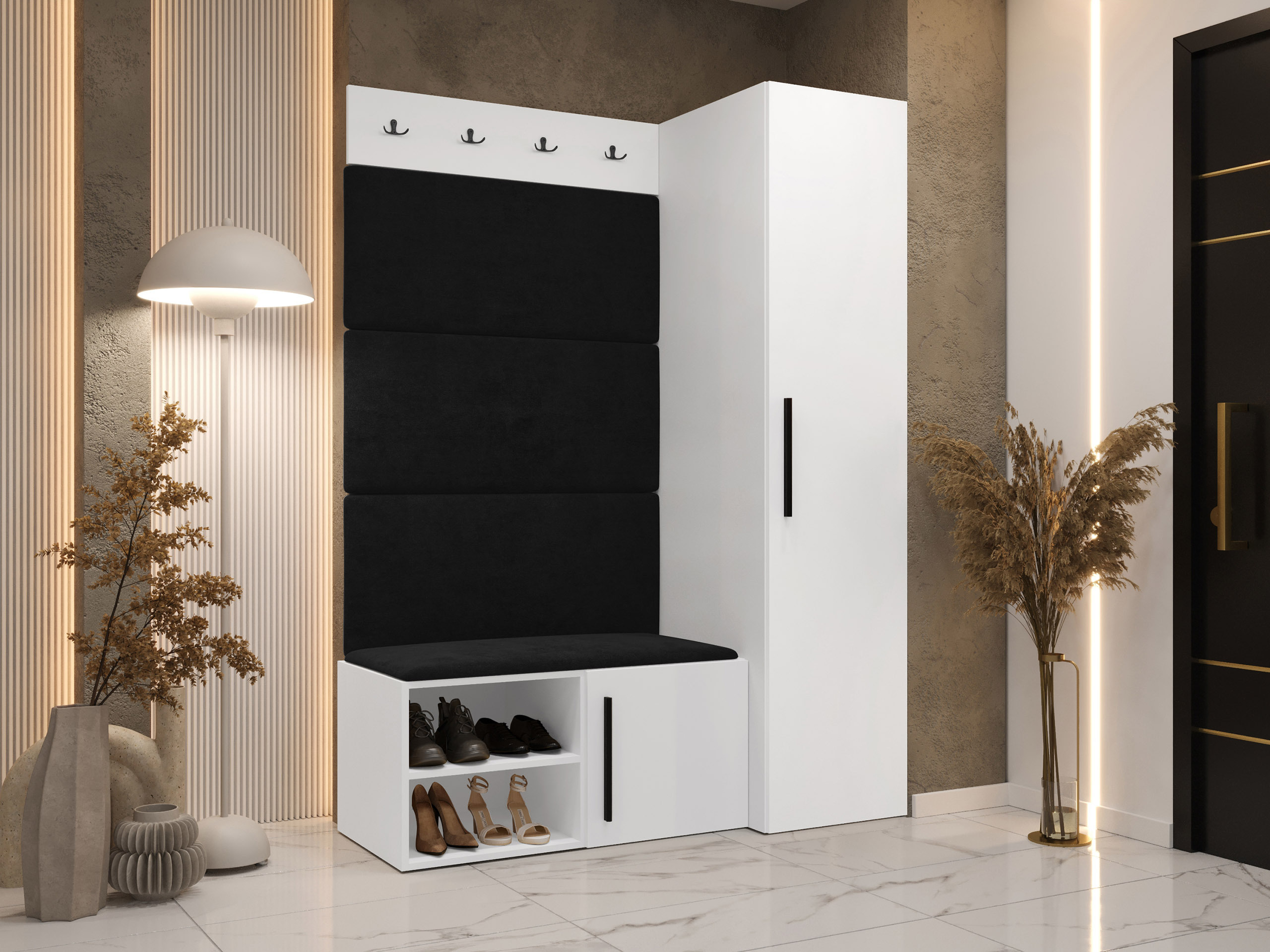 Conjunto para recibidor Nitos II (Blanco)