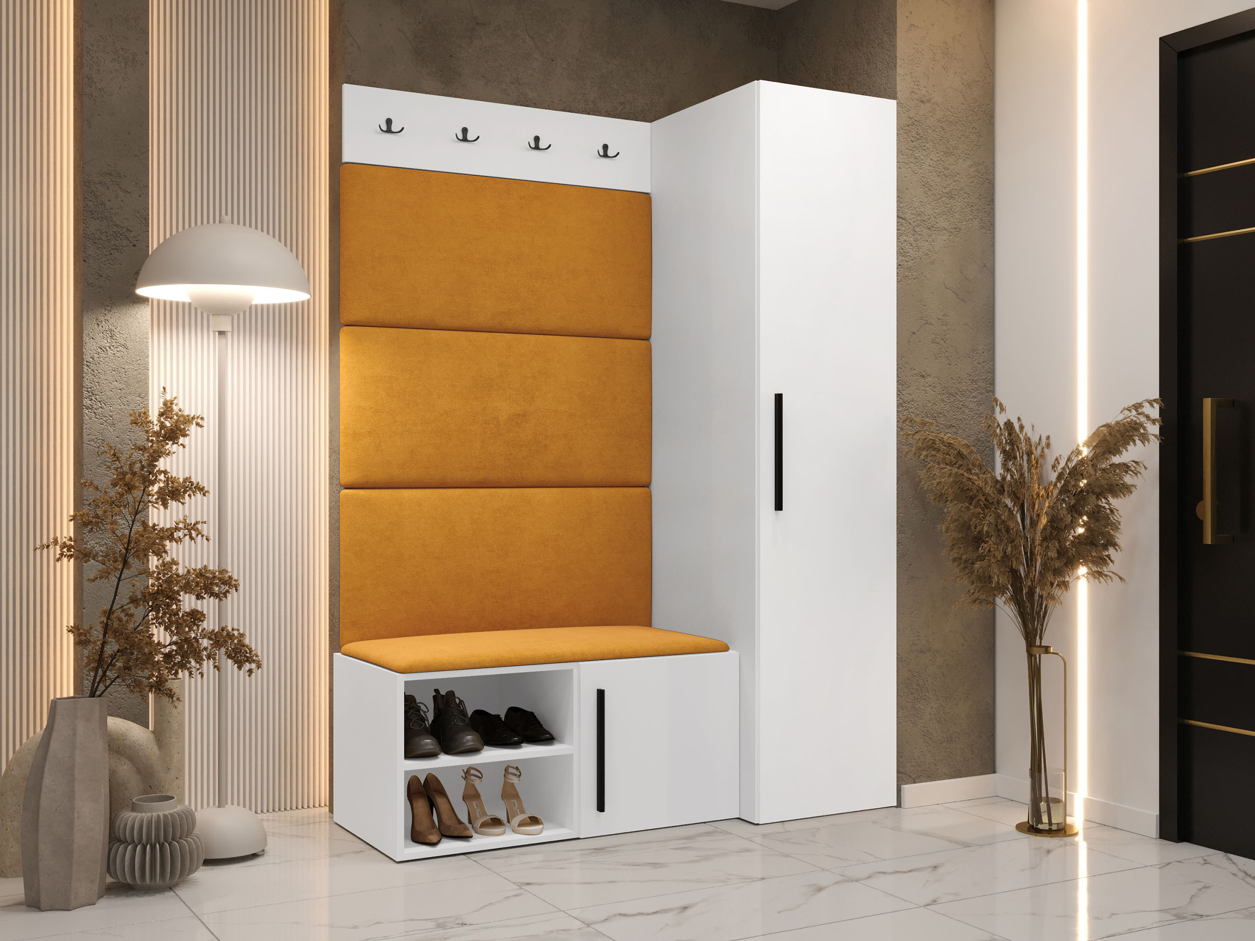 Conjunto para recibidor Nitos II (Blanco)