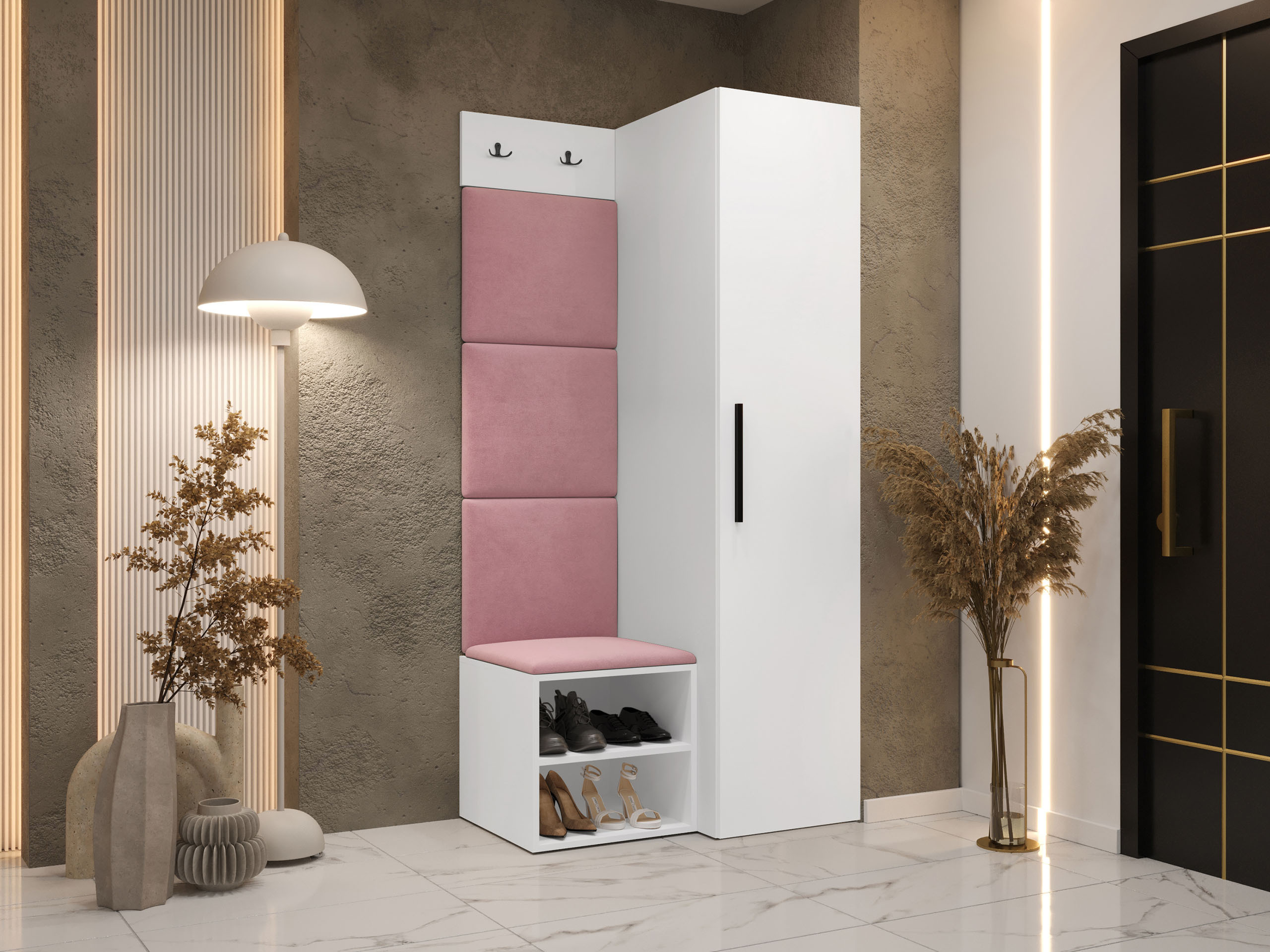 Conjunto para recibidor Nitos III (Blanco)