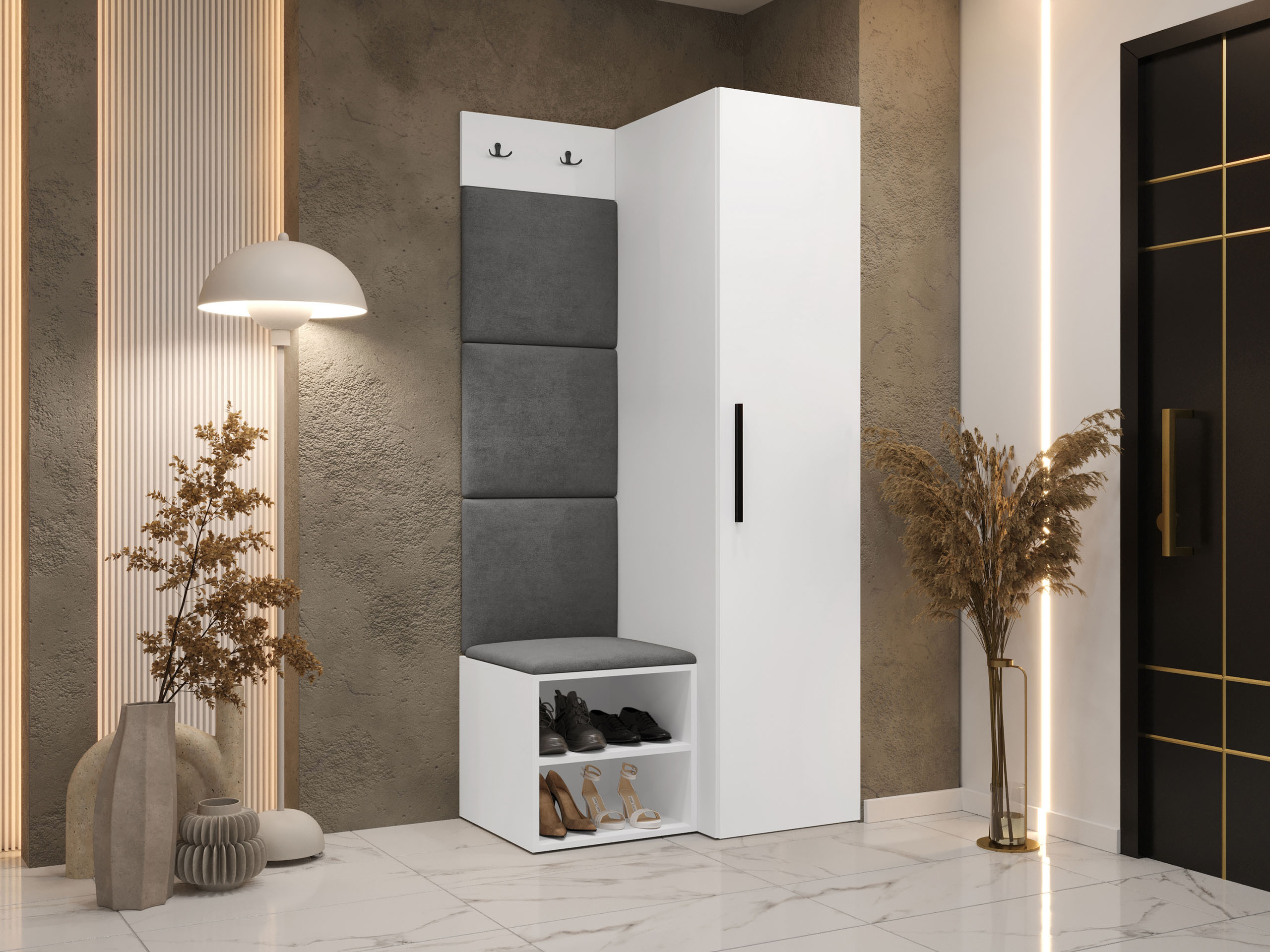 Conjunto para recibidor Nitos III (Blanco)