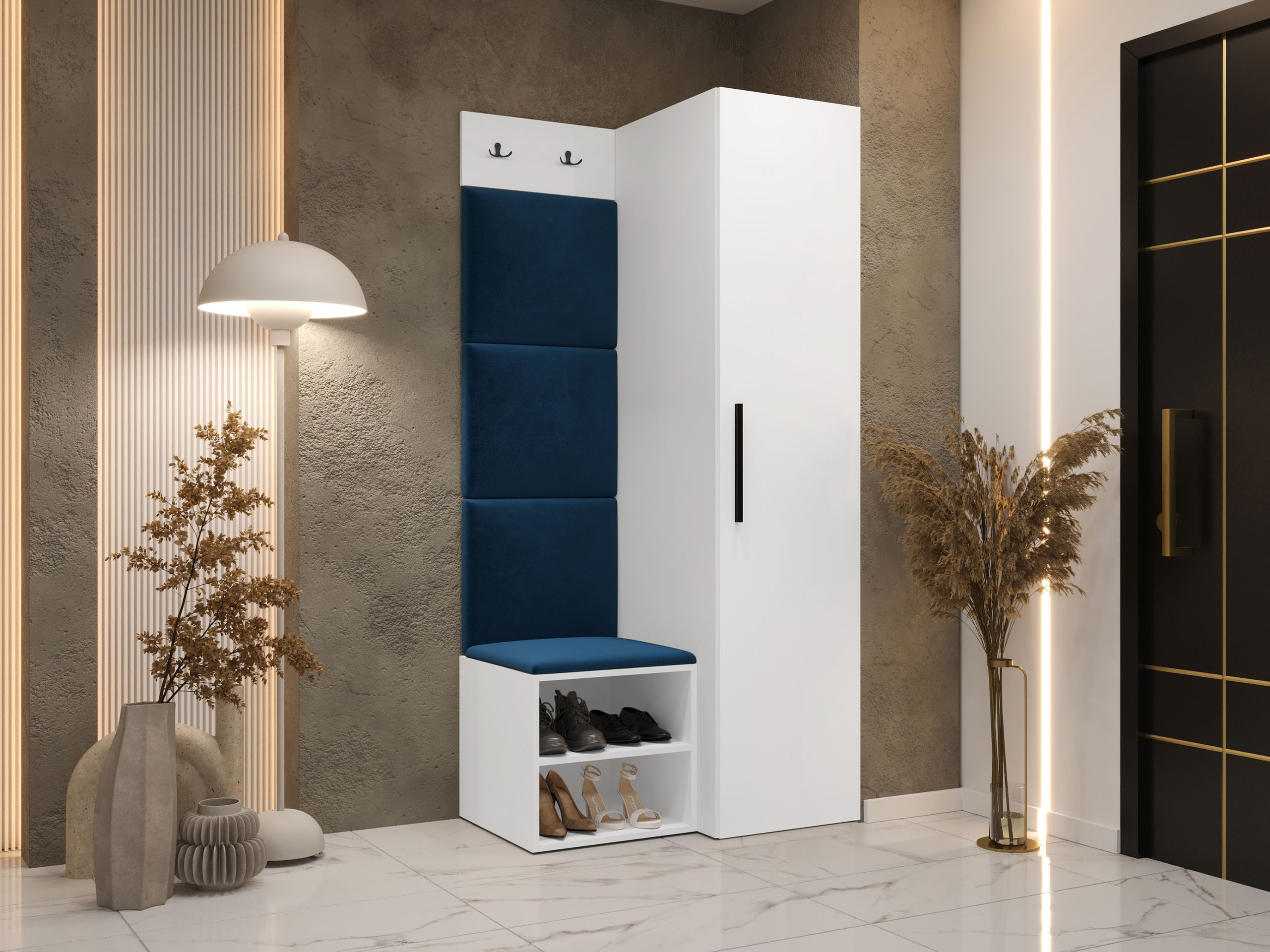 Conjunto para recibidor Nitos III (Blanco)