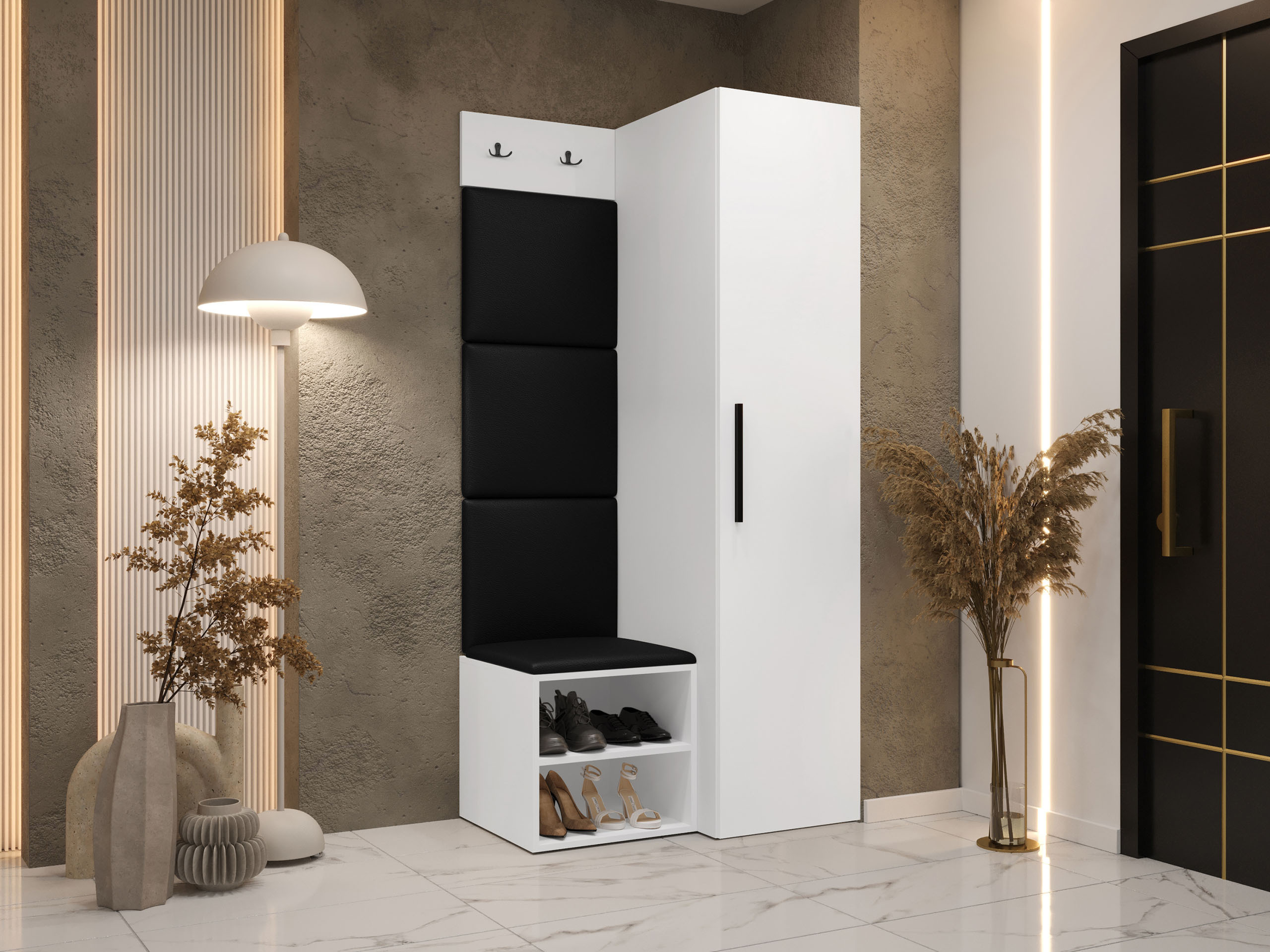 Conjunto para recibidor Nitos III (Blanco)