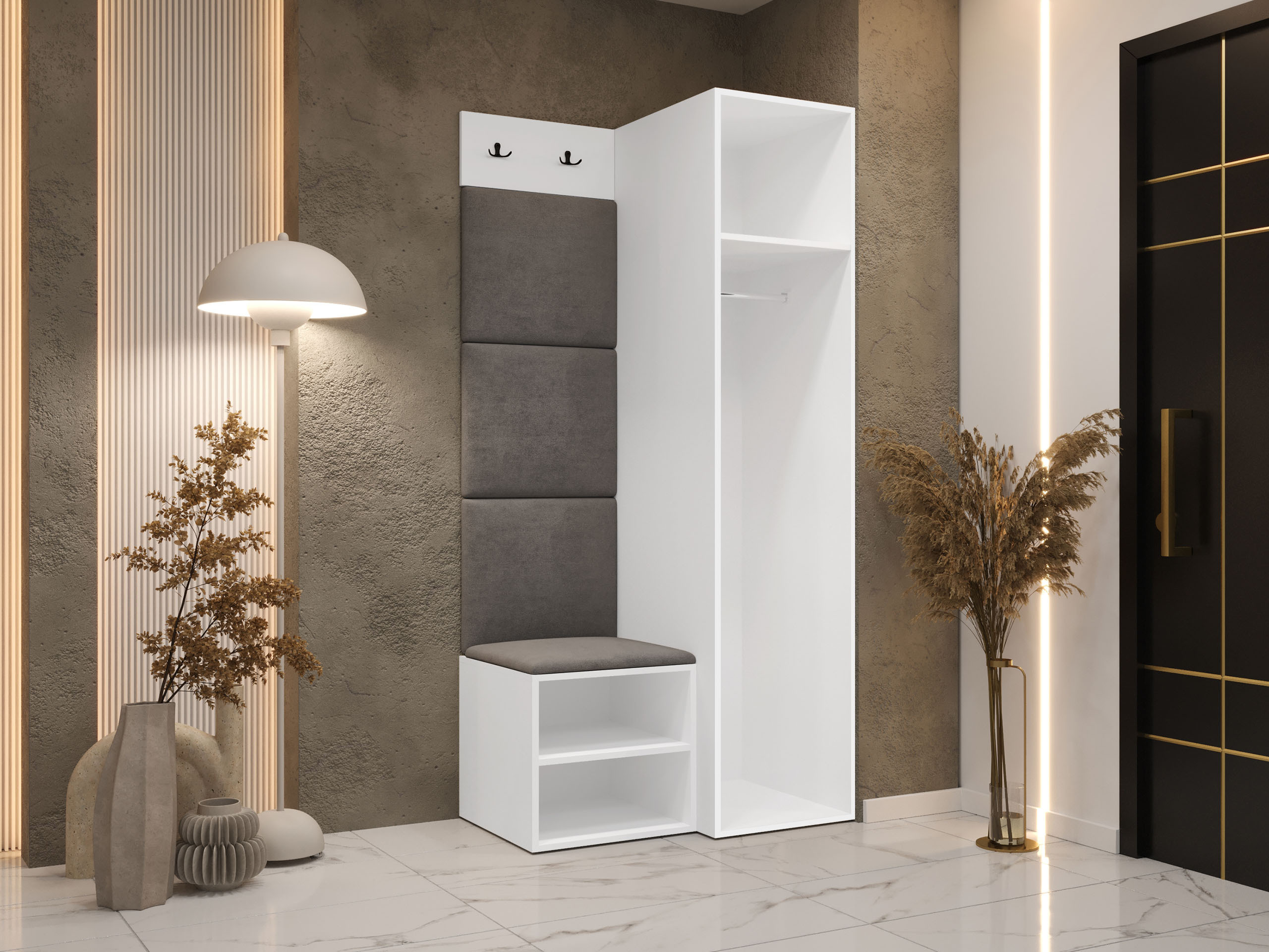 Conjunto para recibidor Nitos III (Blanco)