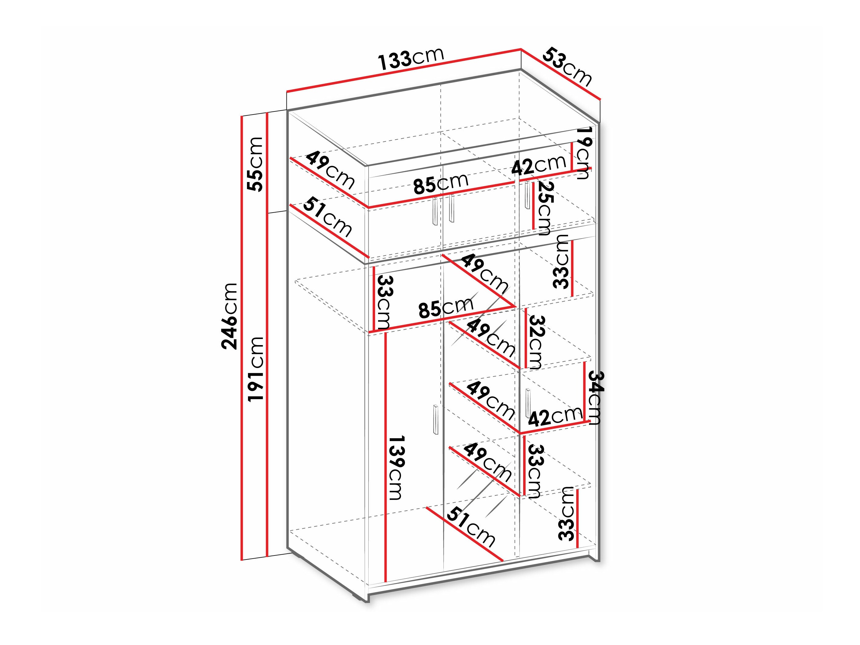 Armario Novduni 105 (Blanco)