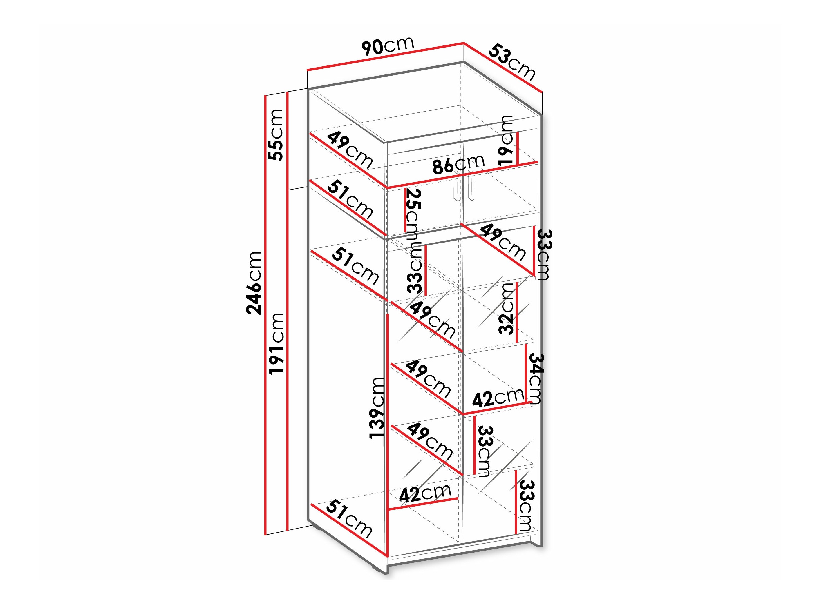 Armario Novduni 119 (Roble Sonoma)