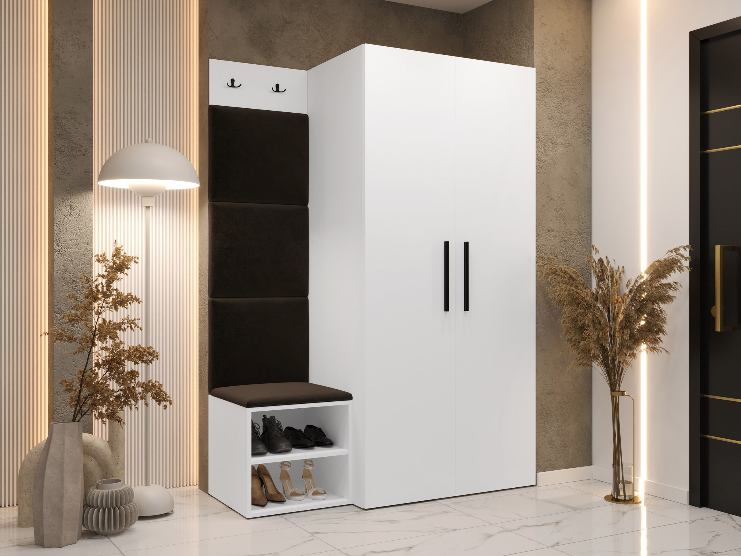 Conjunto para recibidor Hartford 523 (Blanco)