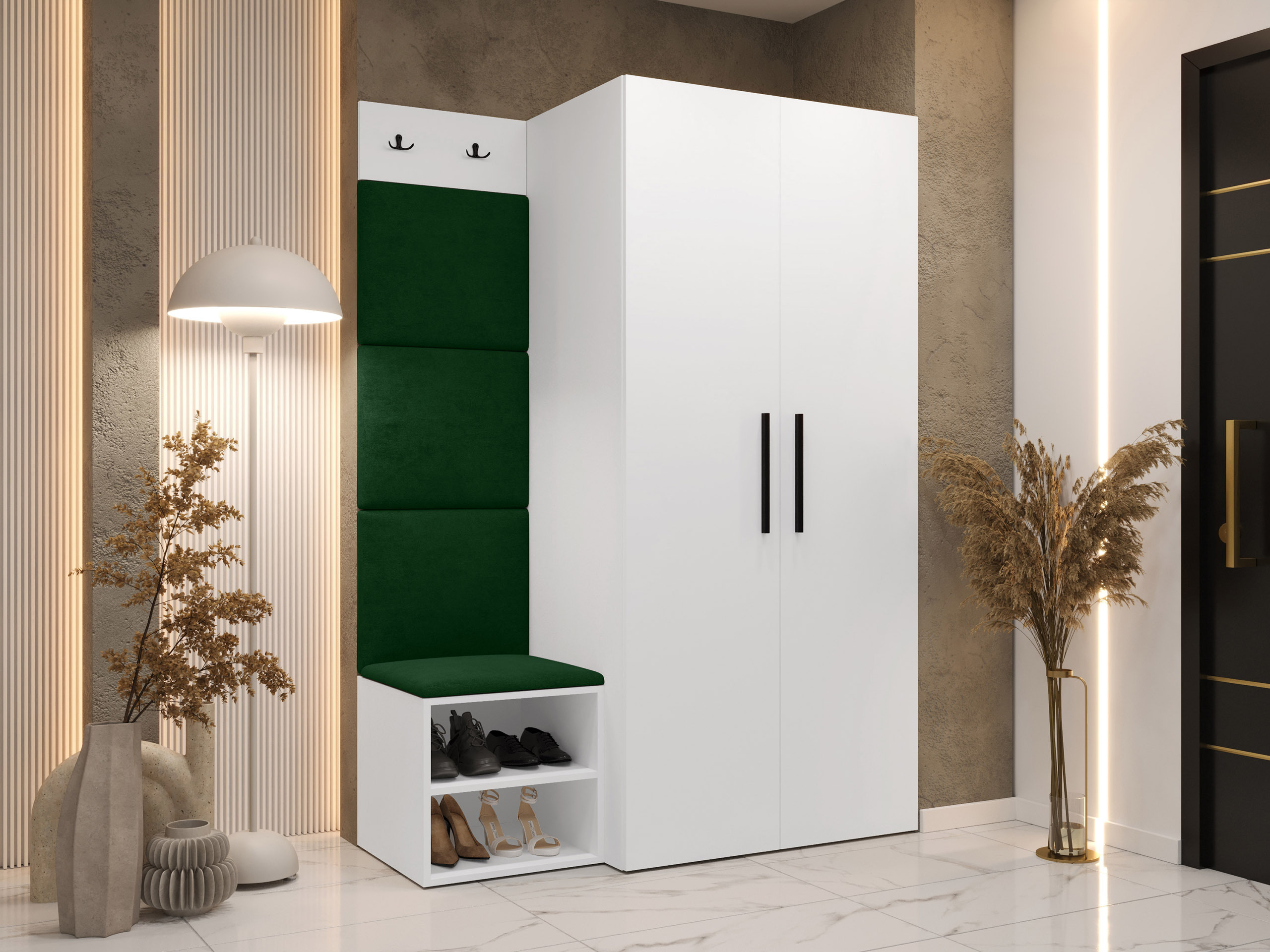 Conjunto para recibidor Hartford 523 (Blanco)