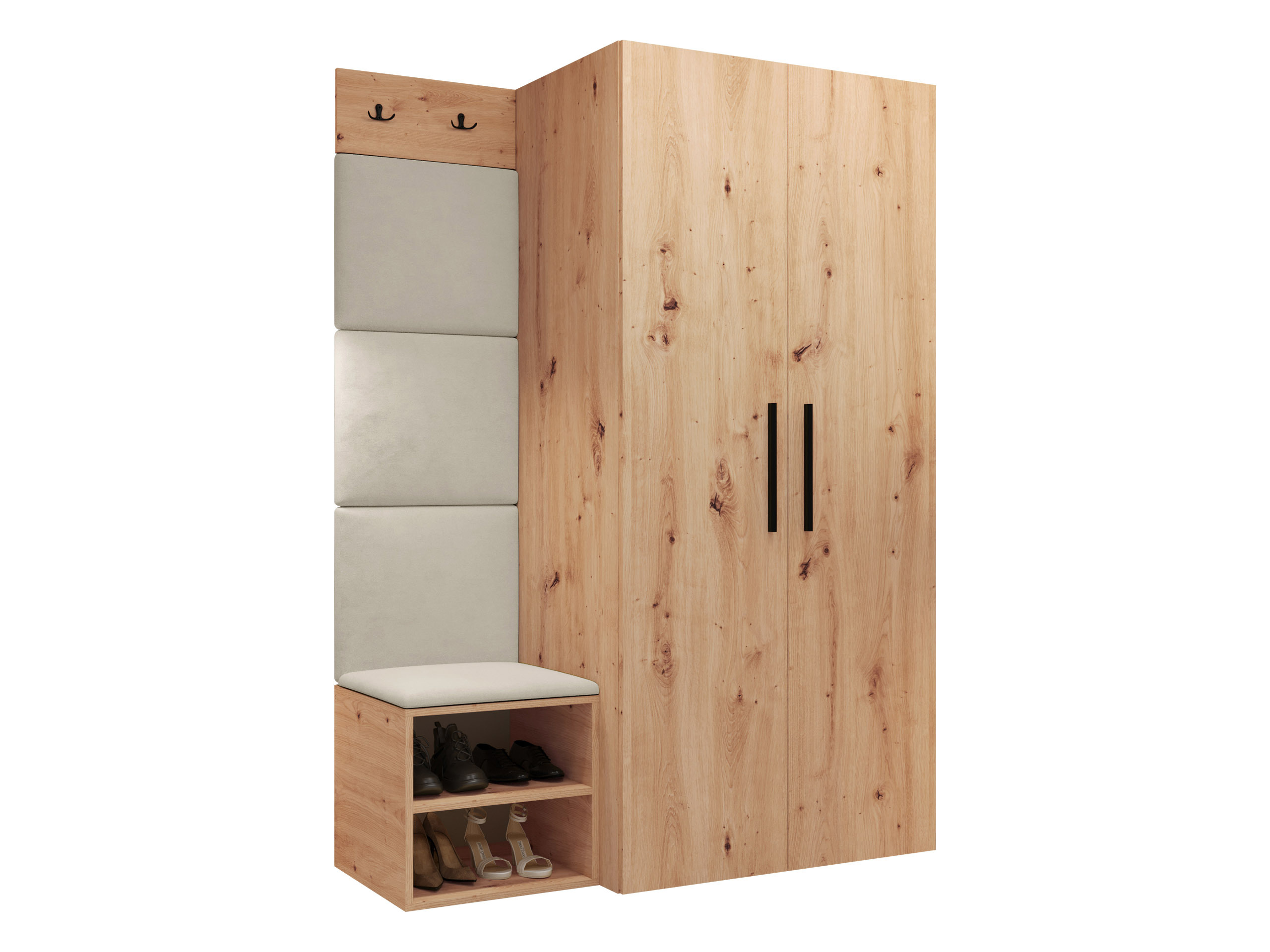 Conjunto para recibidor Hartford 523 (Roble Artisan)