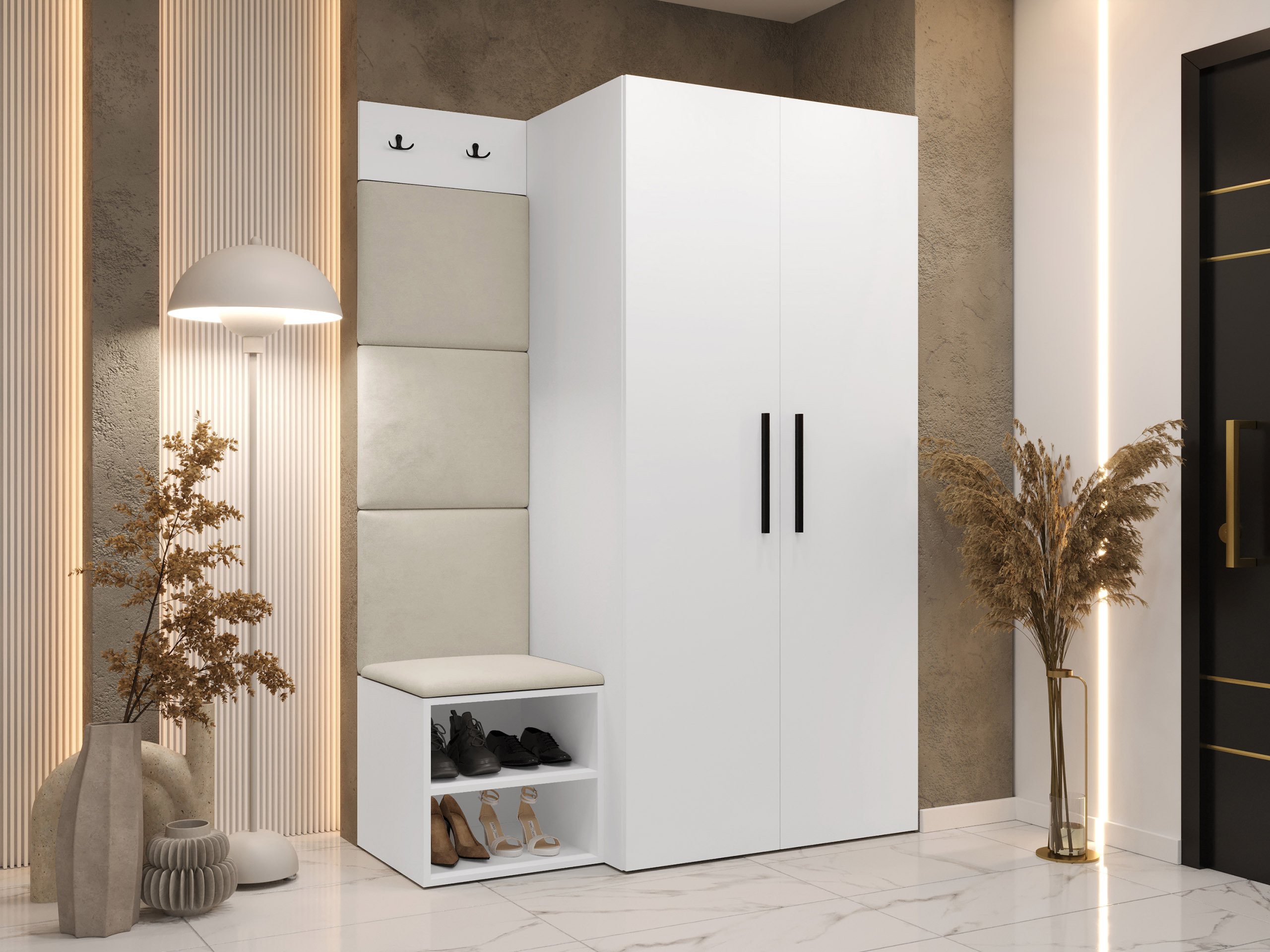 Conjunto para recibidor Nitos IV (Blanco)