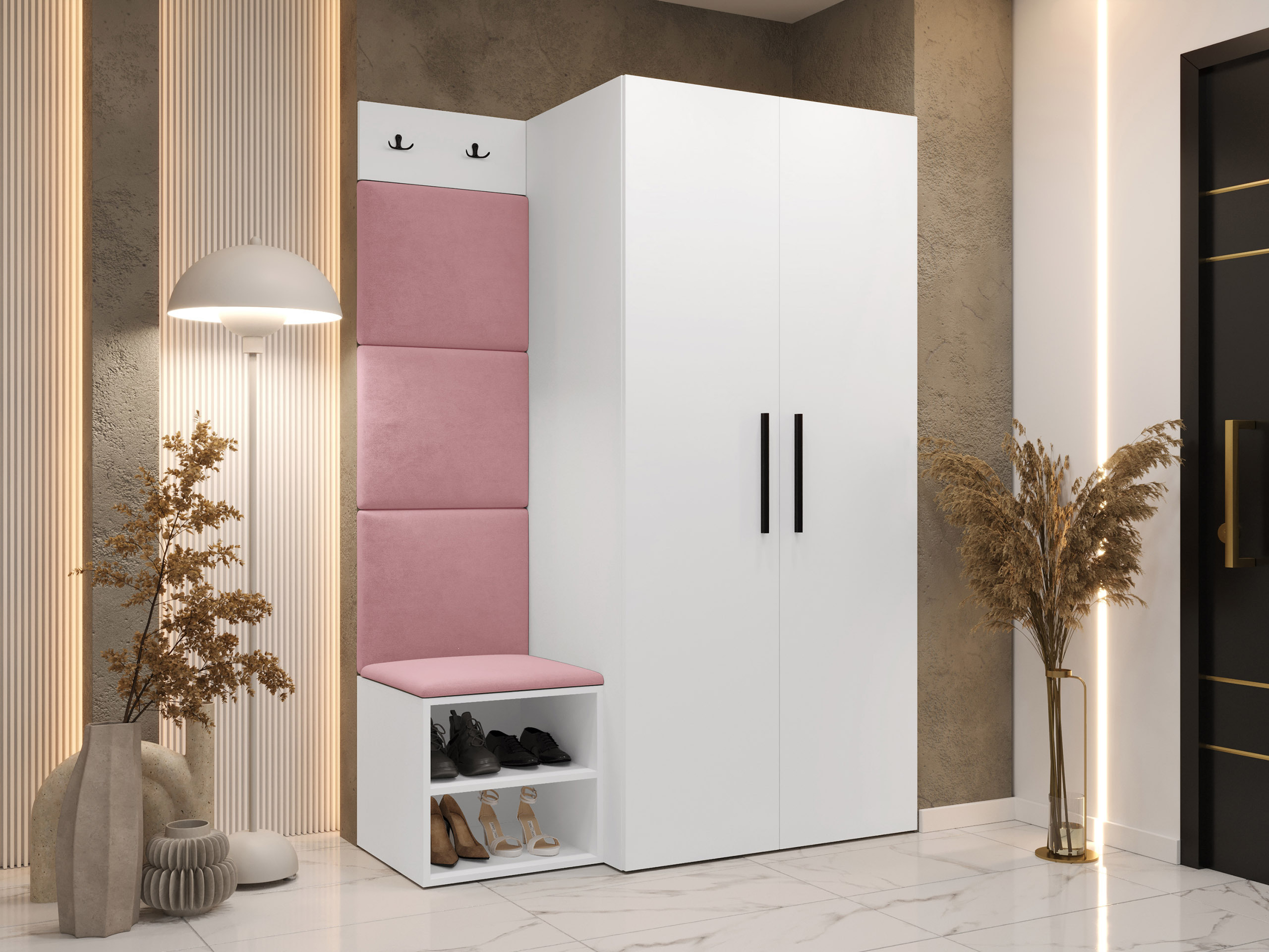 Conjunto para recibidor Nitos IV (Blanco)