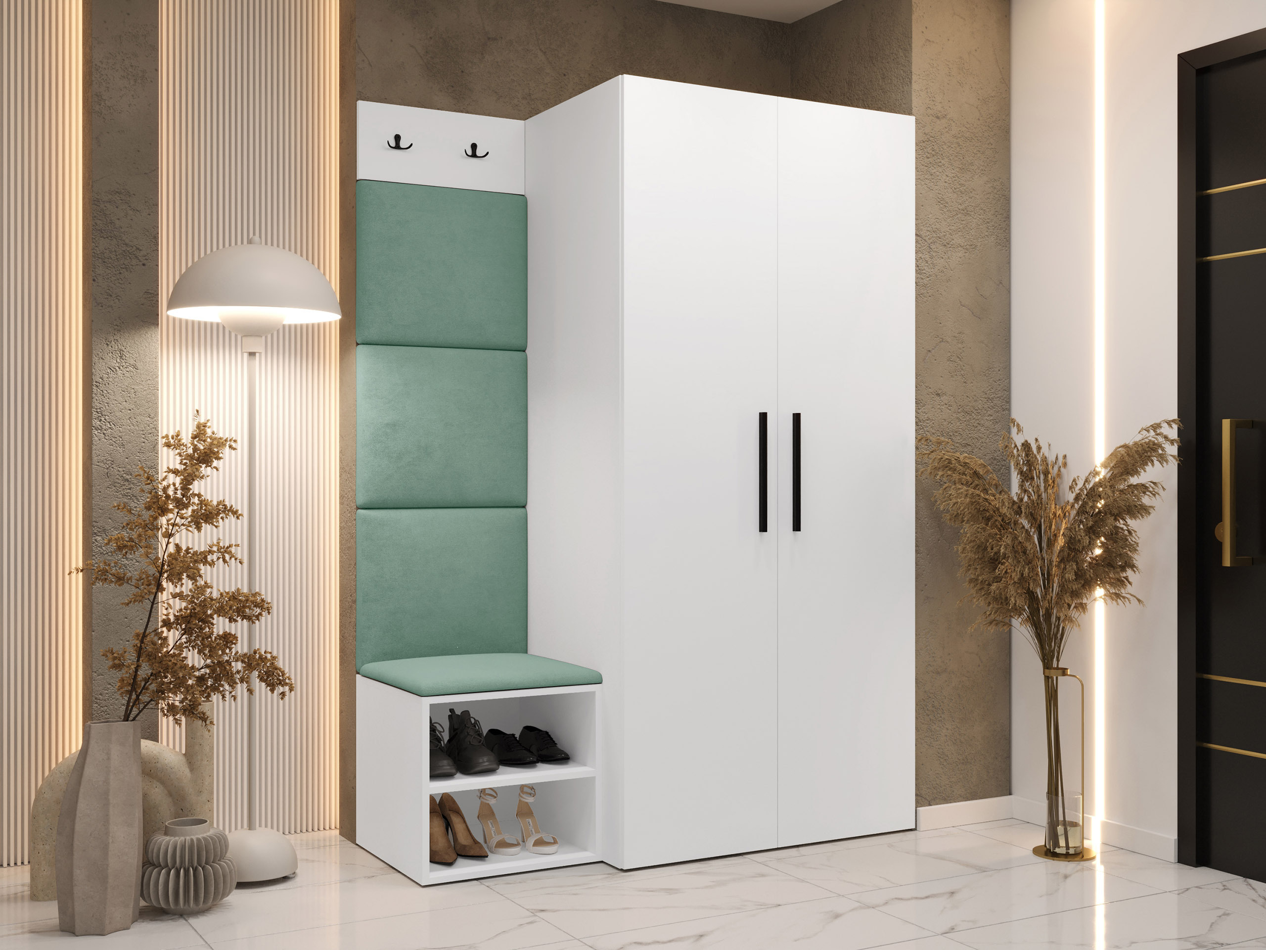 Conjunto para recibidor Nitos IV (Blanco)