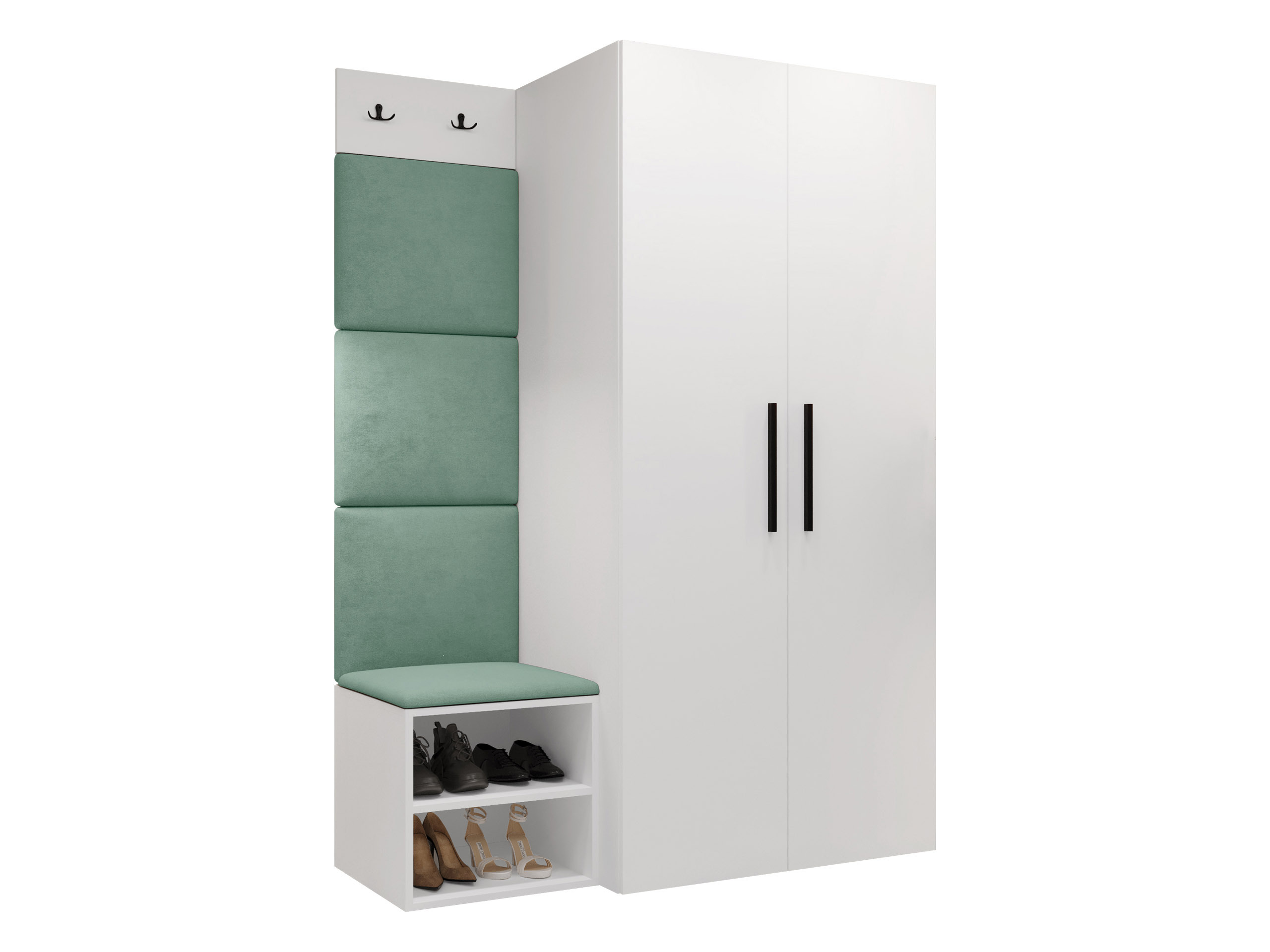 Conjunto para recibidor Nitos IV (Blanco)