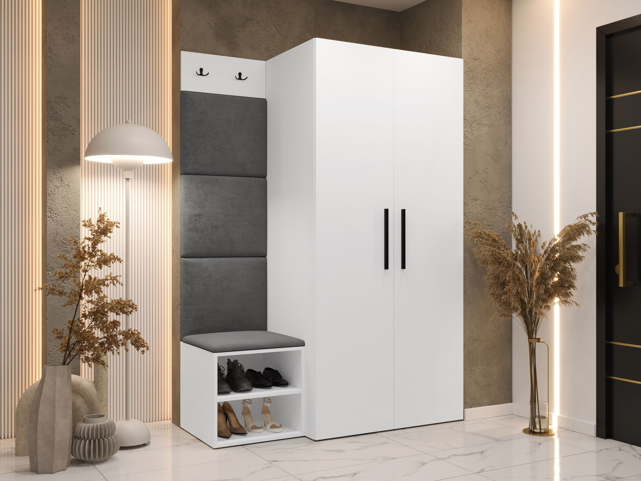 Conjunto para recibidor Nitos IV (Blanco)