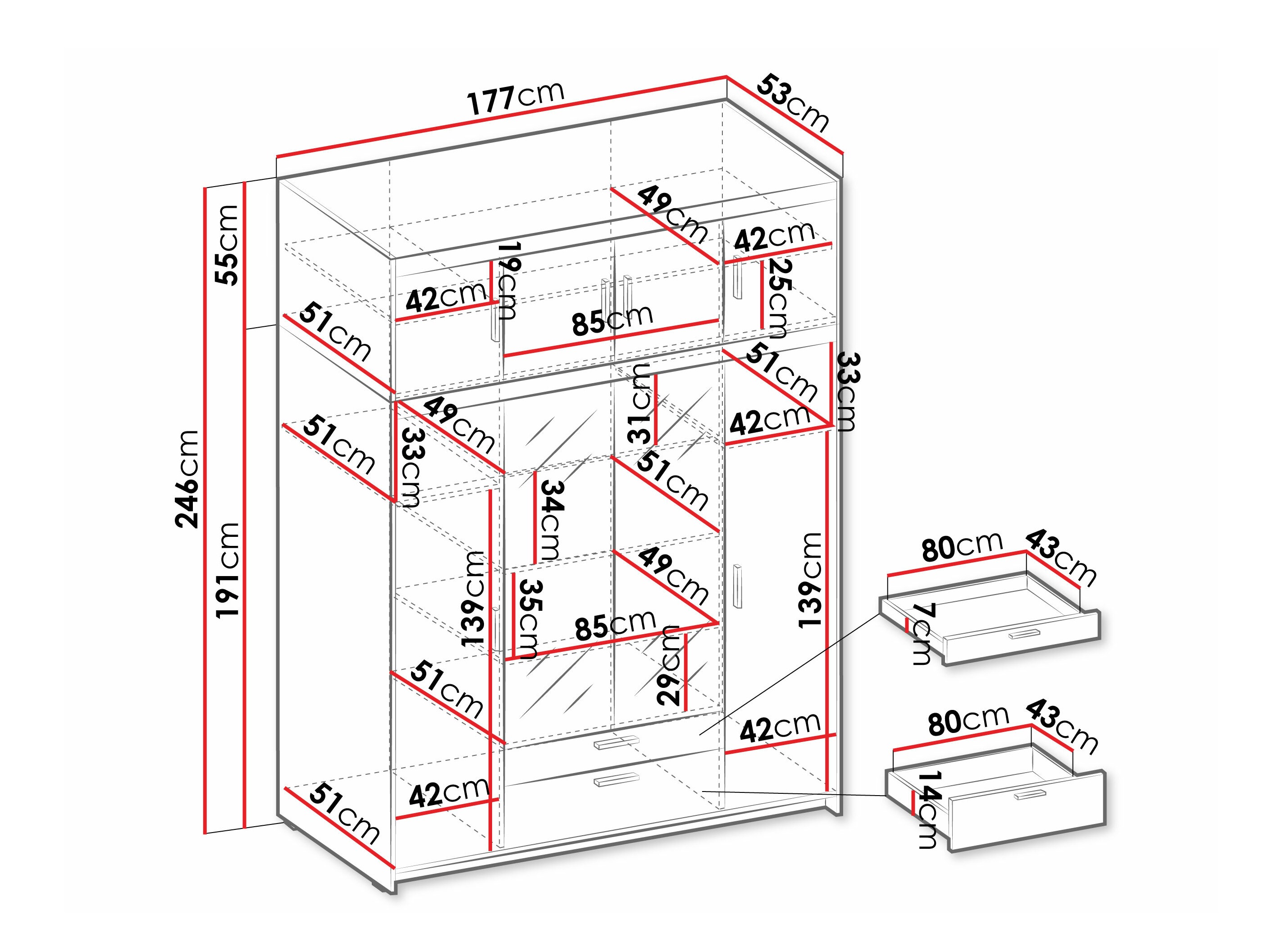 Armario Novduni 109 (Blanco)