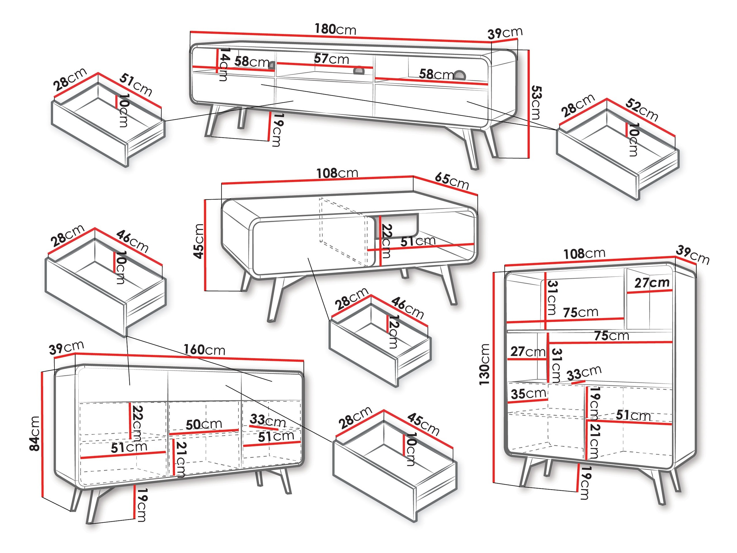 Conjunto de salón Focos I