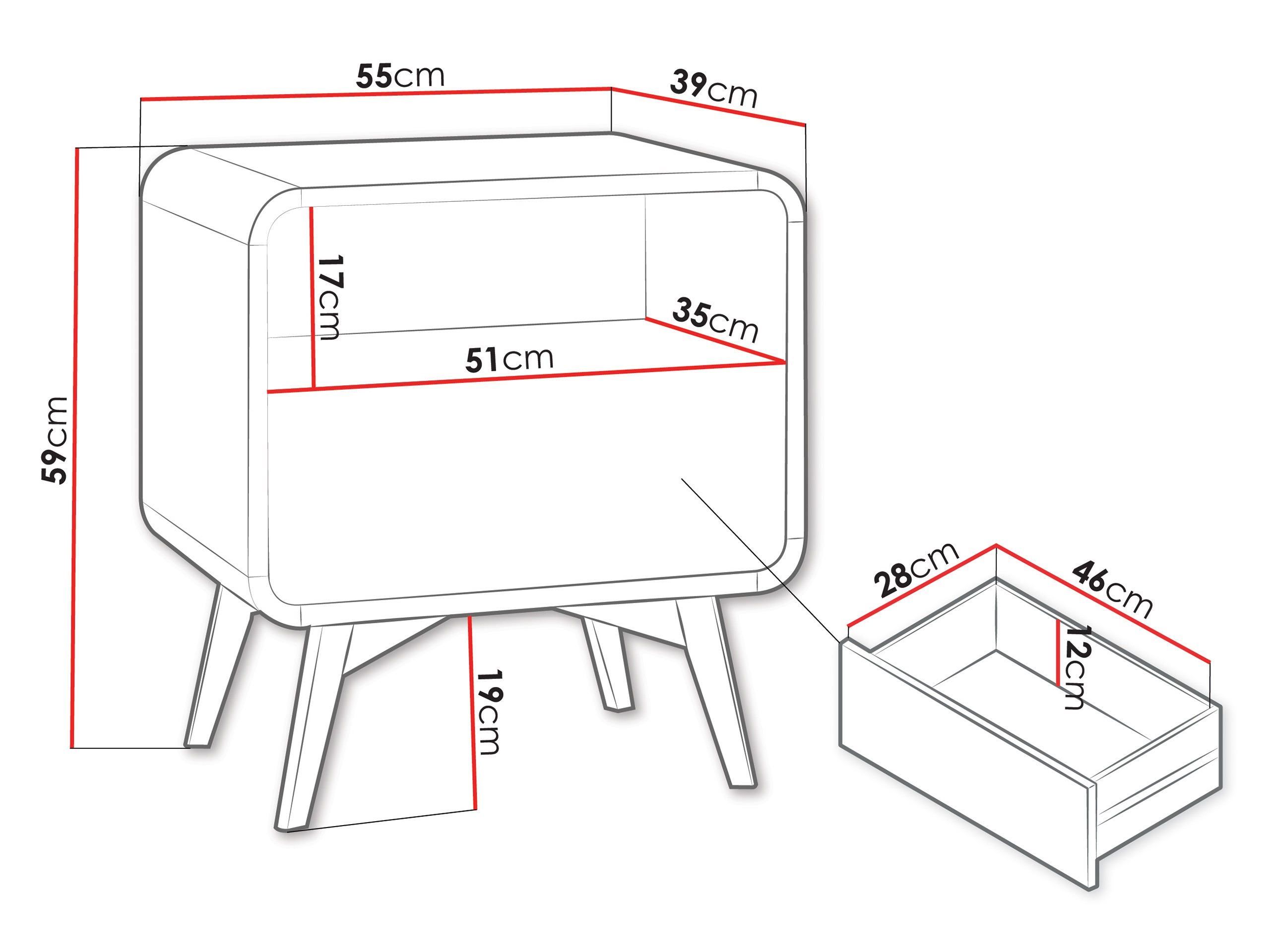 Mesilla de noche Talsalo 106