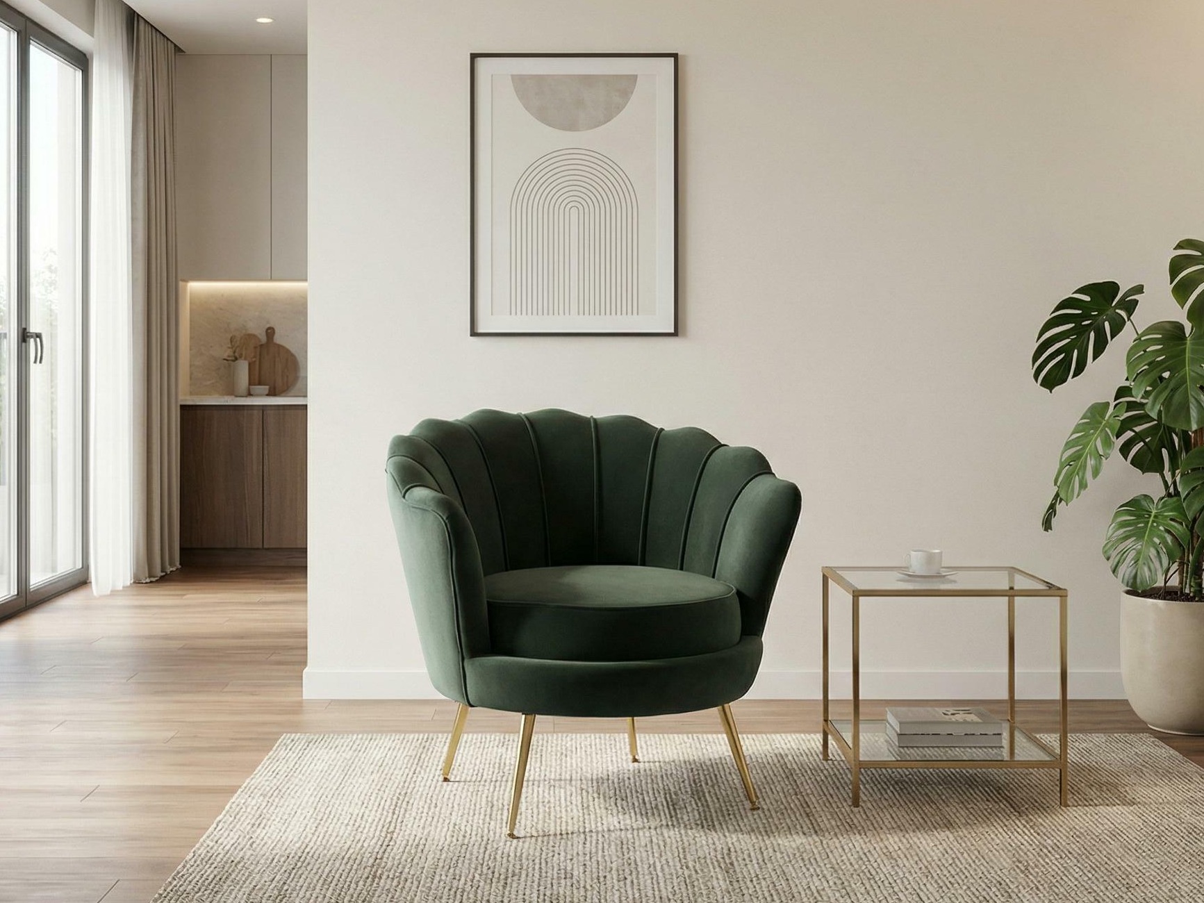 Sillón Houston 828 (Verde oscuro)