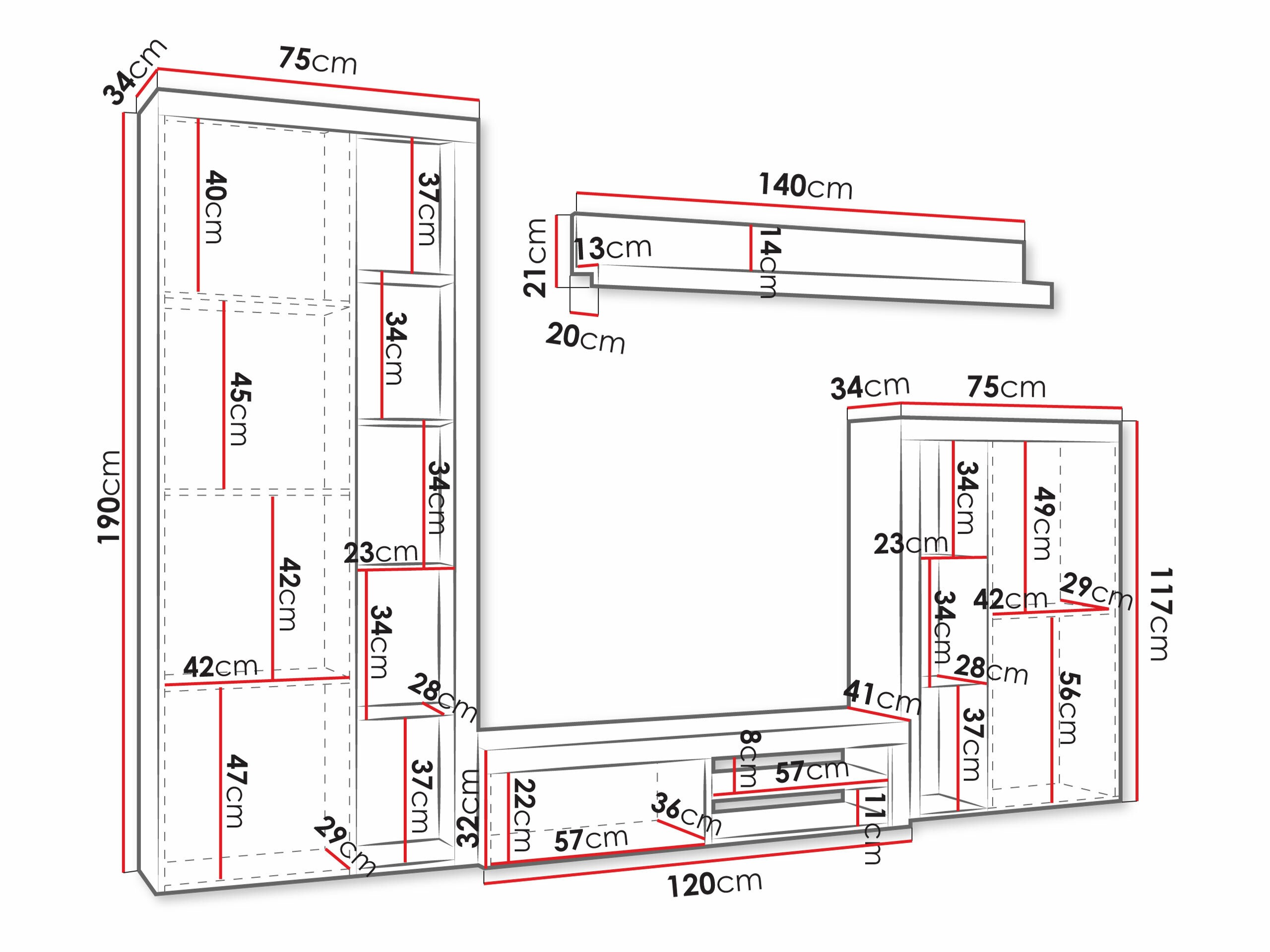 Conjunto de salón Soca (Blanco)