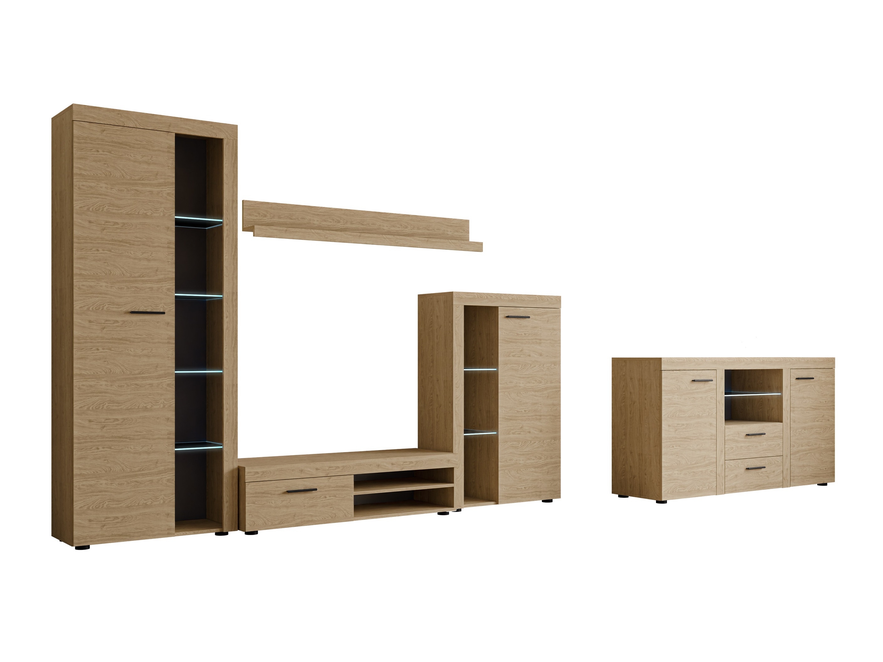 Conjunto de salón Univio I (Roble)