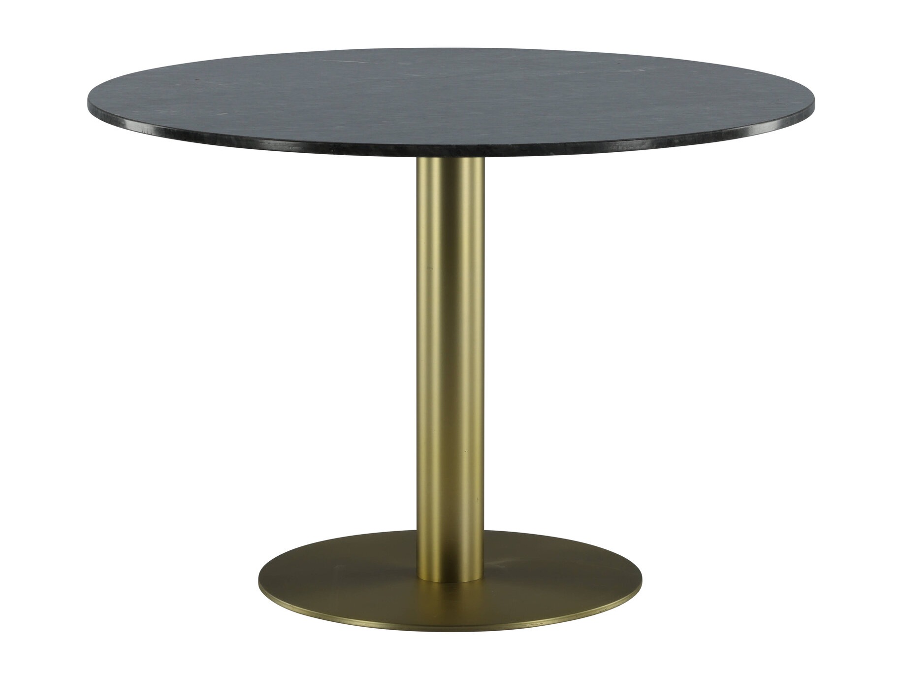 Mesa Dallas 175 (Mármol negro + Latón)