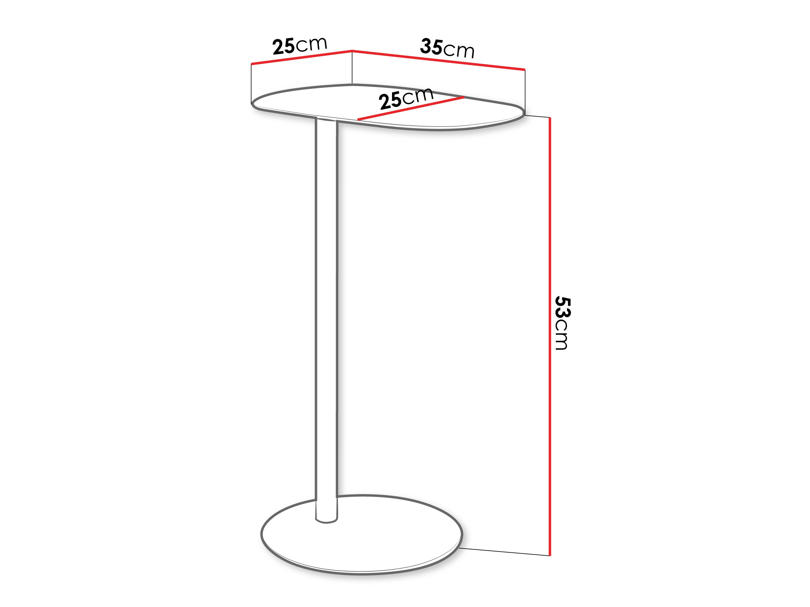 Mesa auxiliar Via (Blanco)