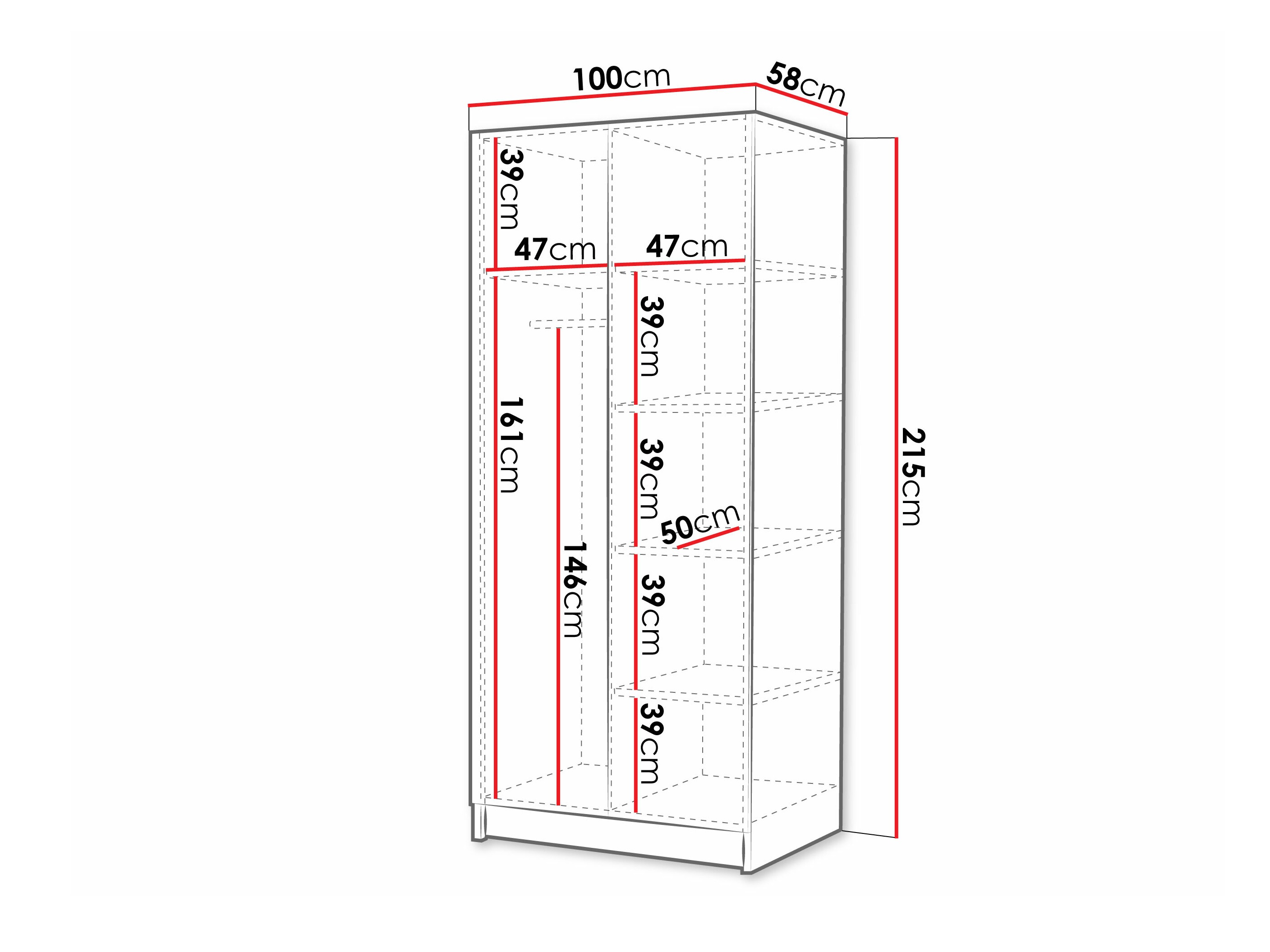 Armario Closico Staton I (Cachemira + Dorado)