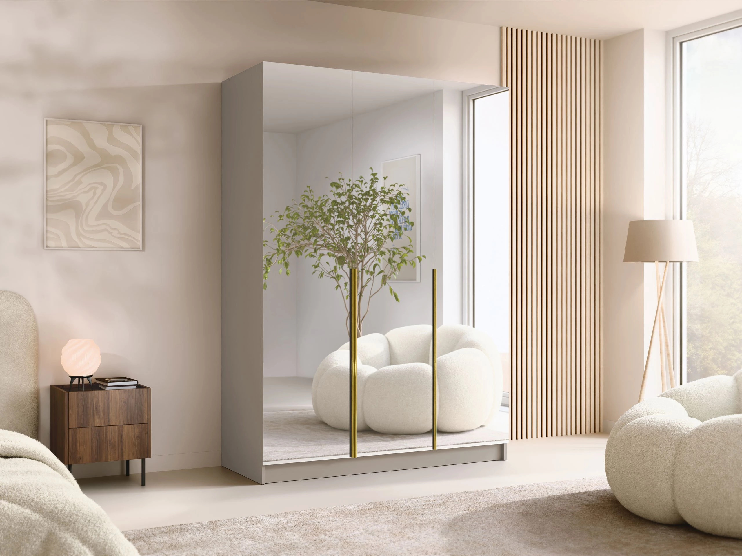 Armario Closico 196 (Cachemira + Dorado)